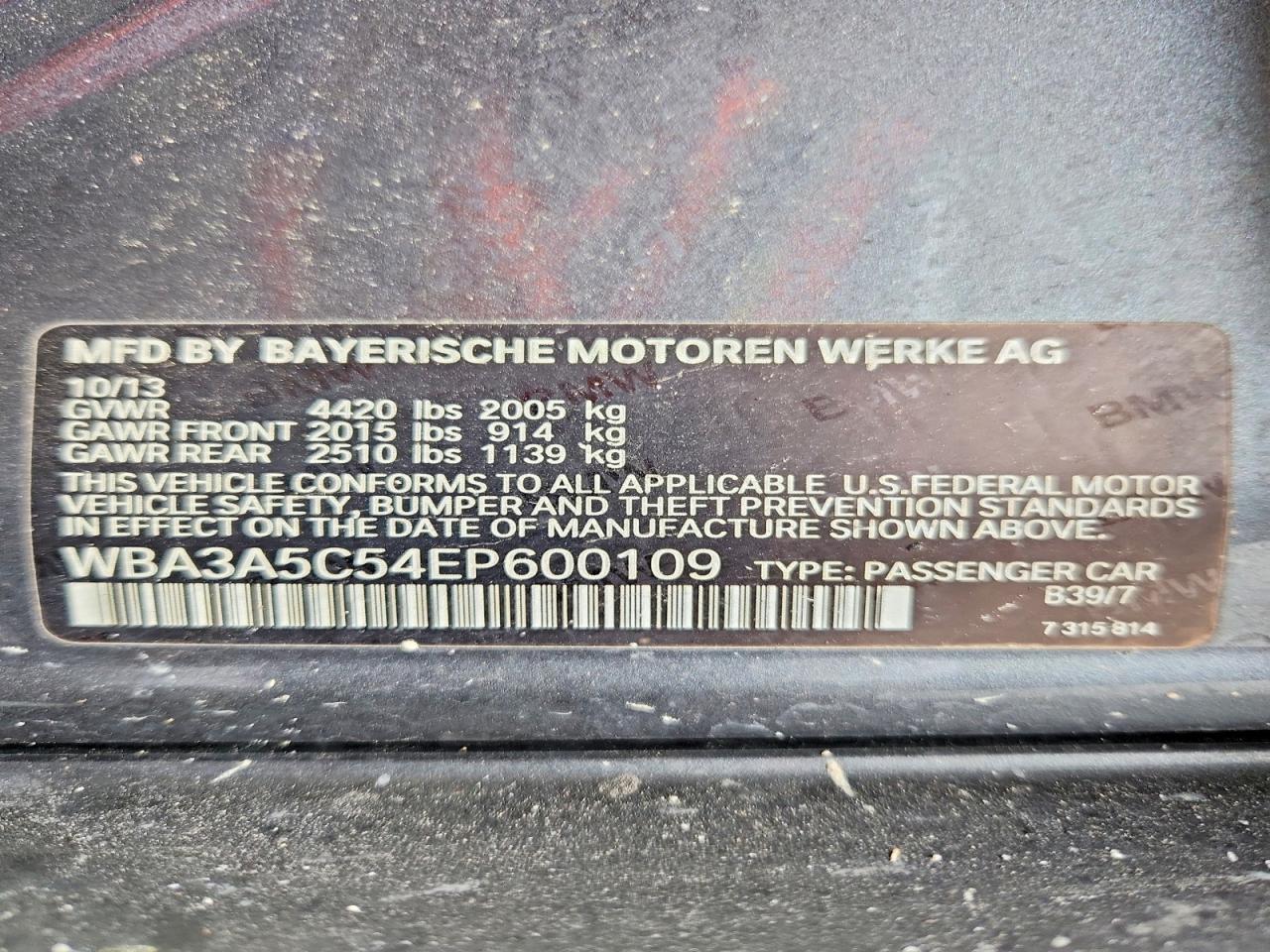 2014 Bmw 328 I Gray vin: WBA3A5C54EP600109