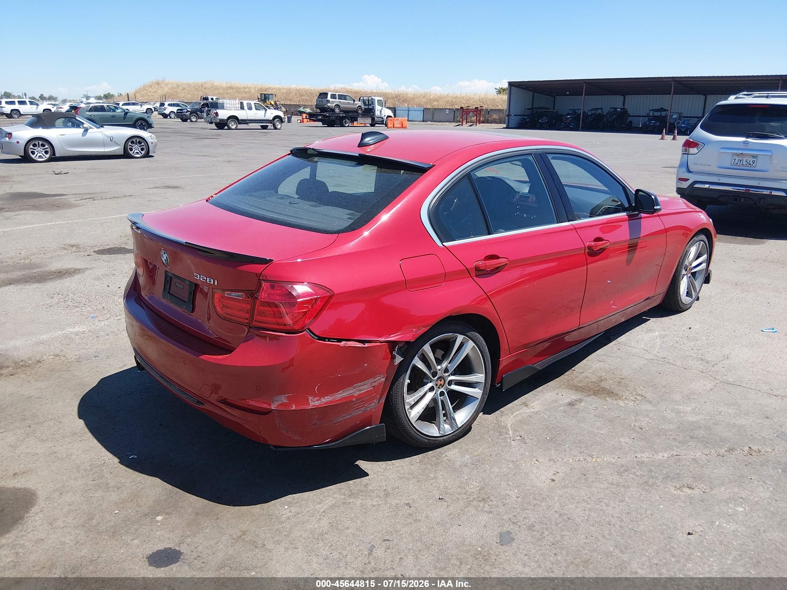 2015 Bmw 328i   Red vin: WBA3A5C54FF453653