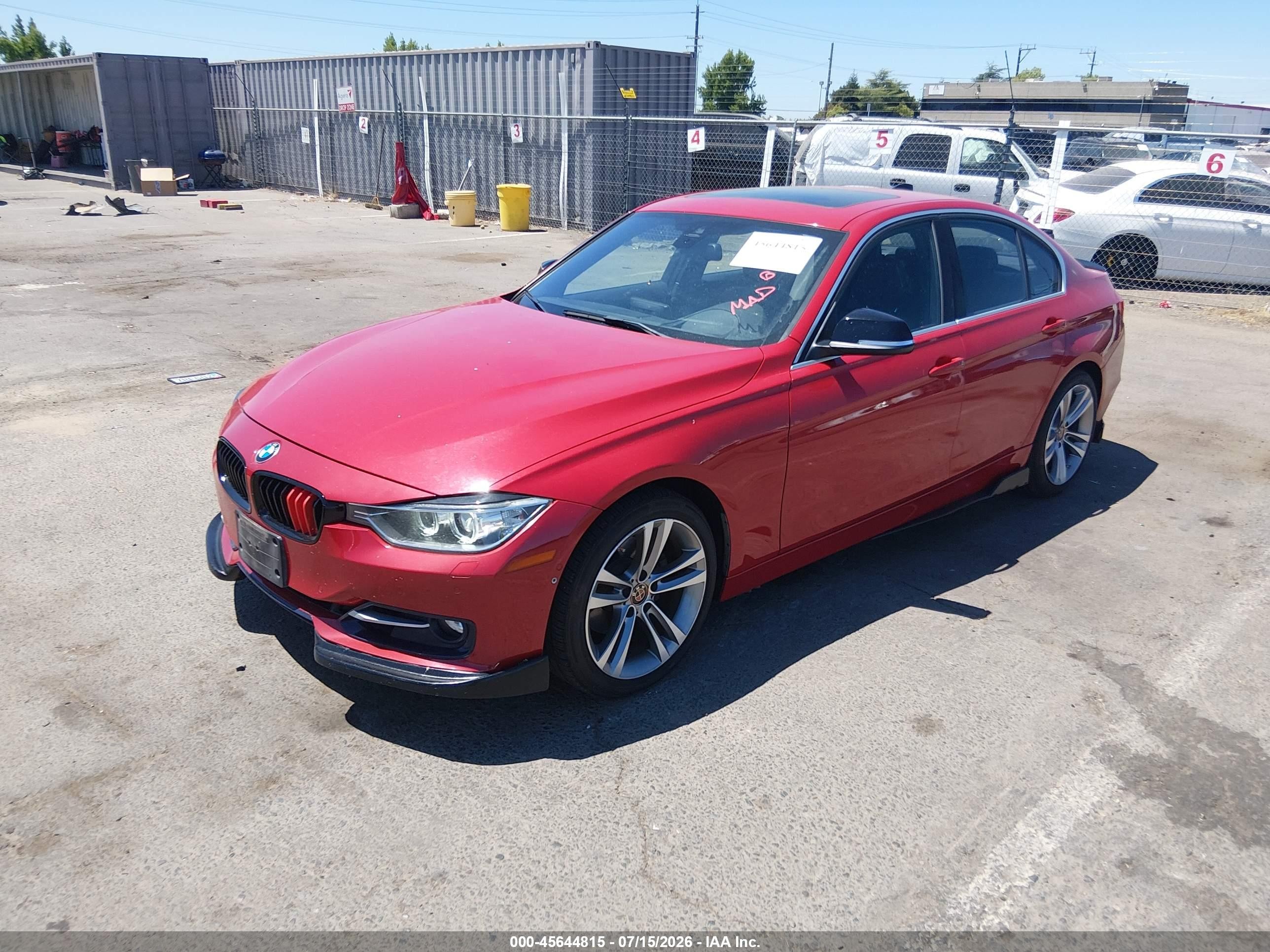 2015 Bmw 328i   Red vin: WBA3A5C54FF453653