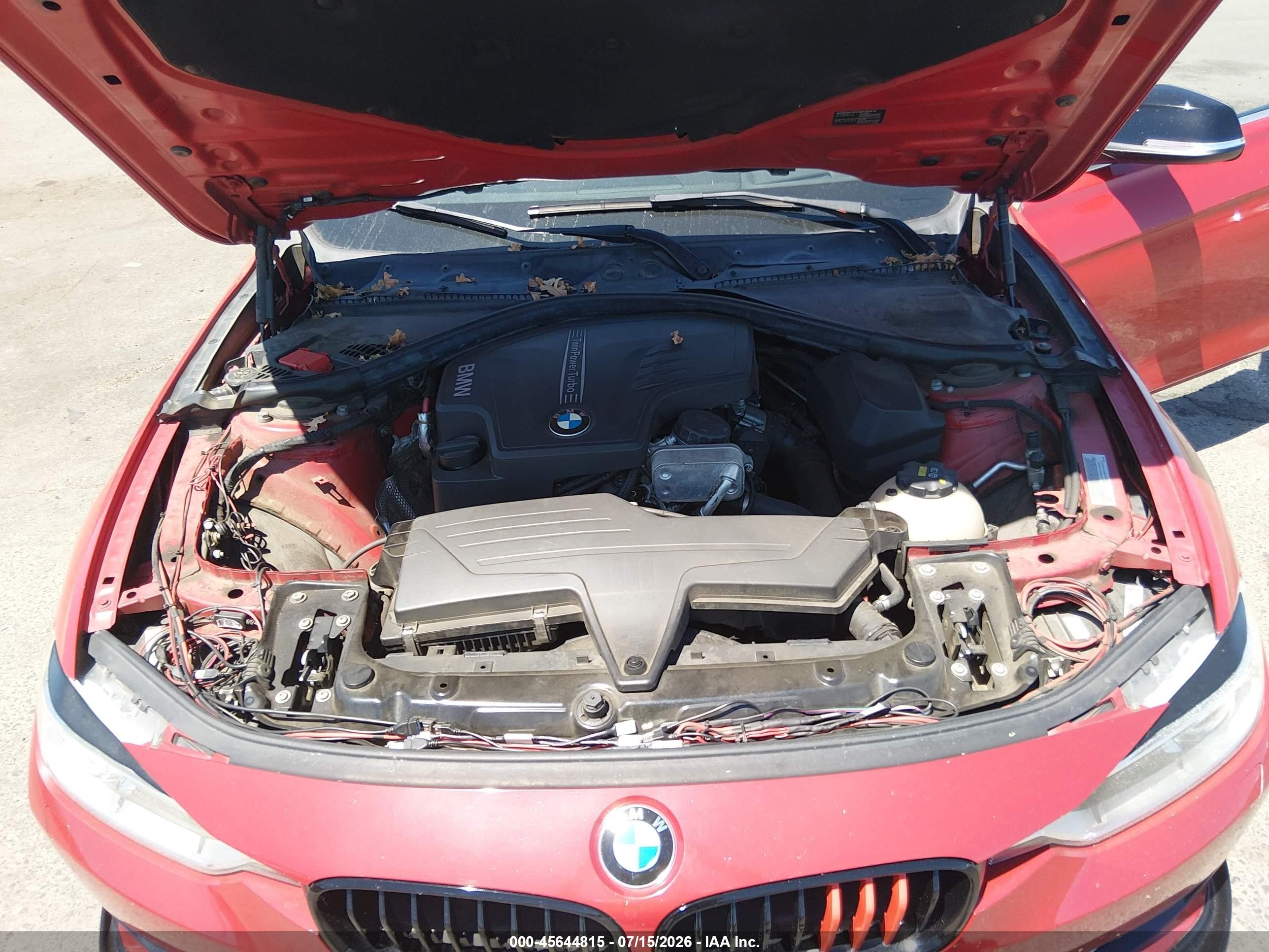 2015 Bmw 328i   Red vin: WBA3A5C54FF453653