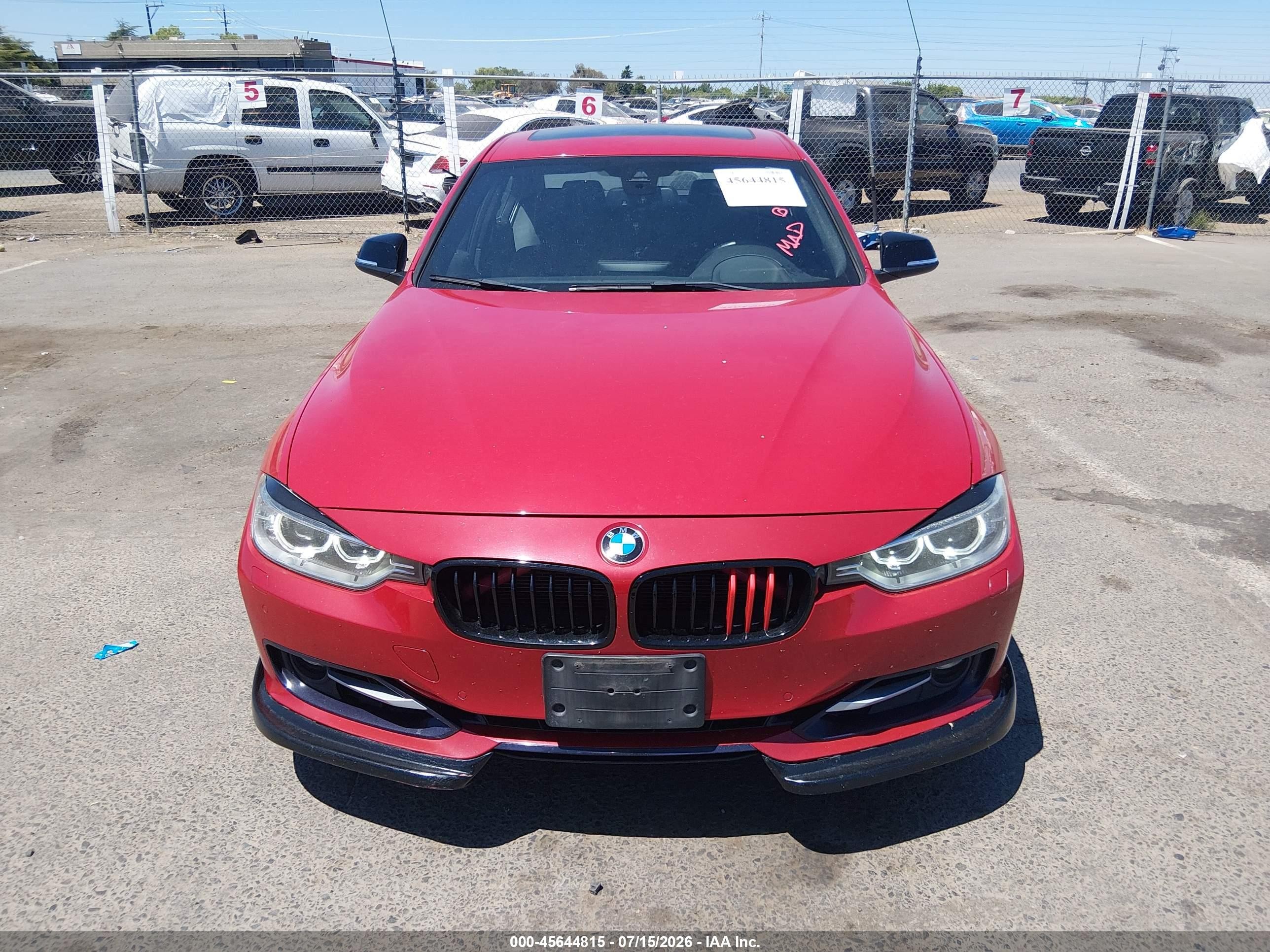 2015 Bmw 328i   Red vin: WBA3A5C54FF453653