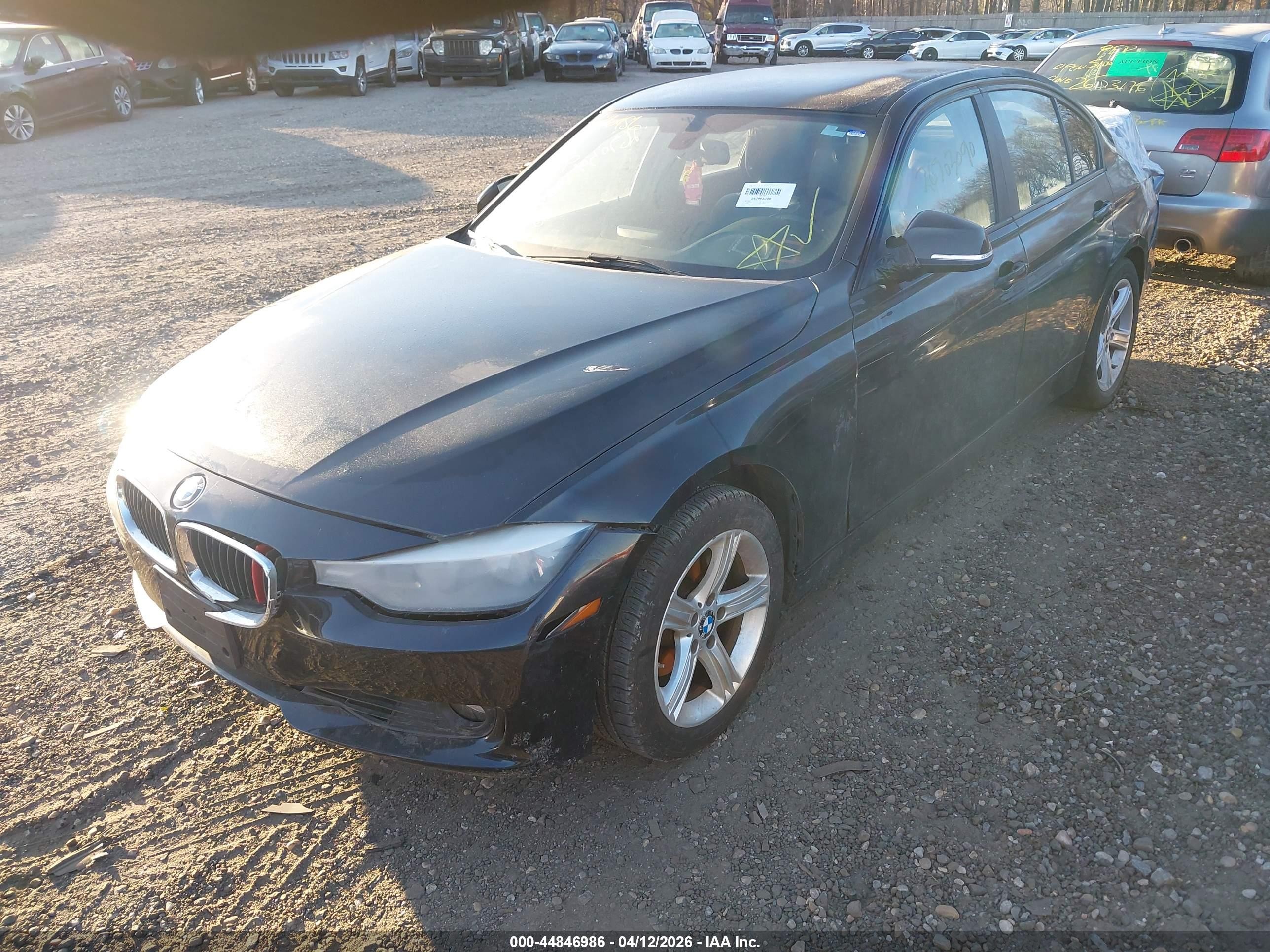 2015 Bmw 328i Black vin: WBA3A5C54FF609481