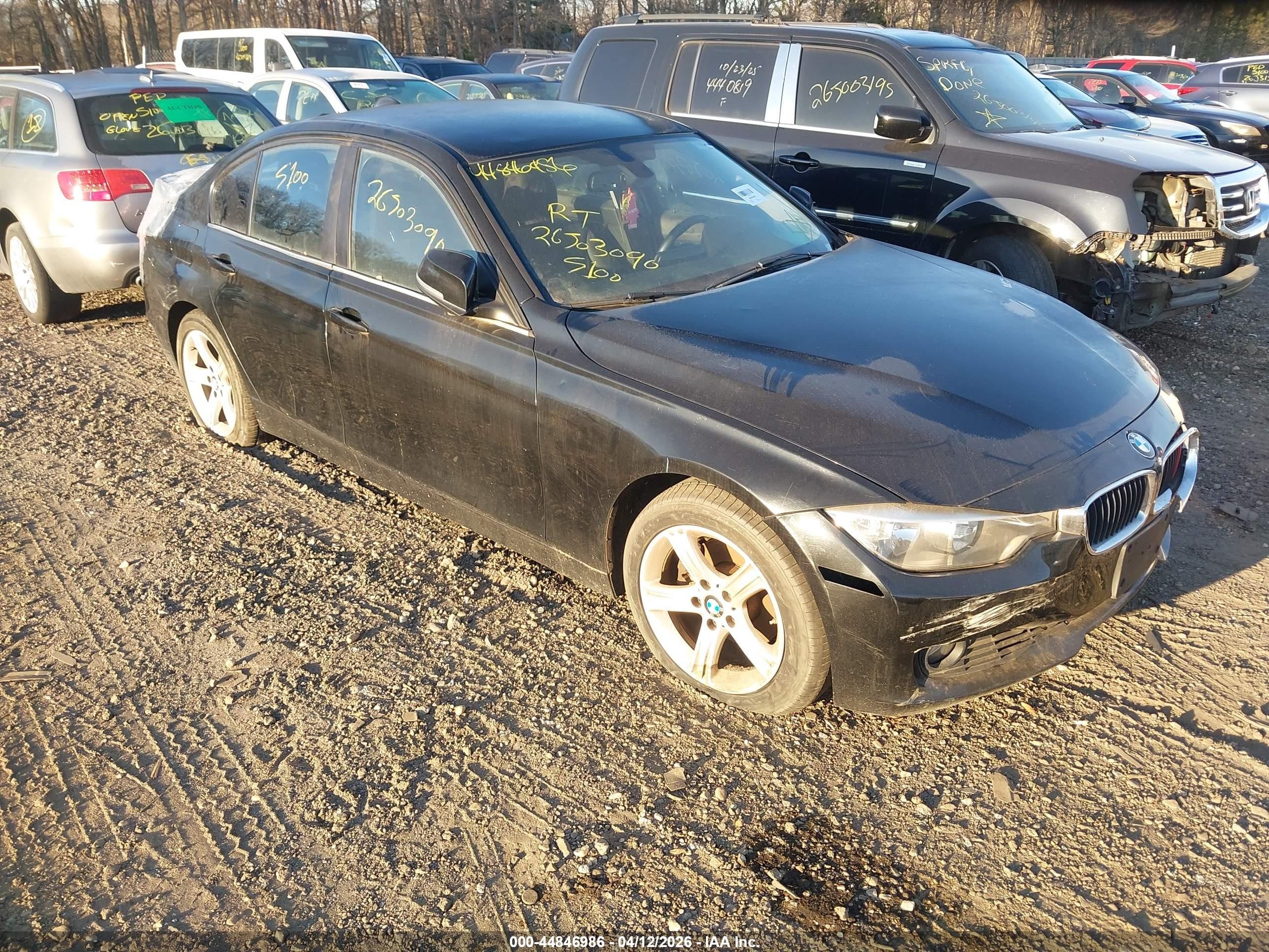 2015 Bmw 328i Black vin: WBA3A5C54FF609481