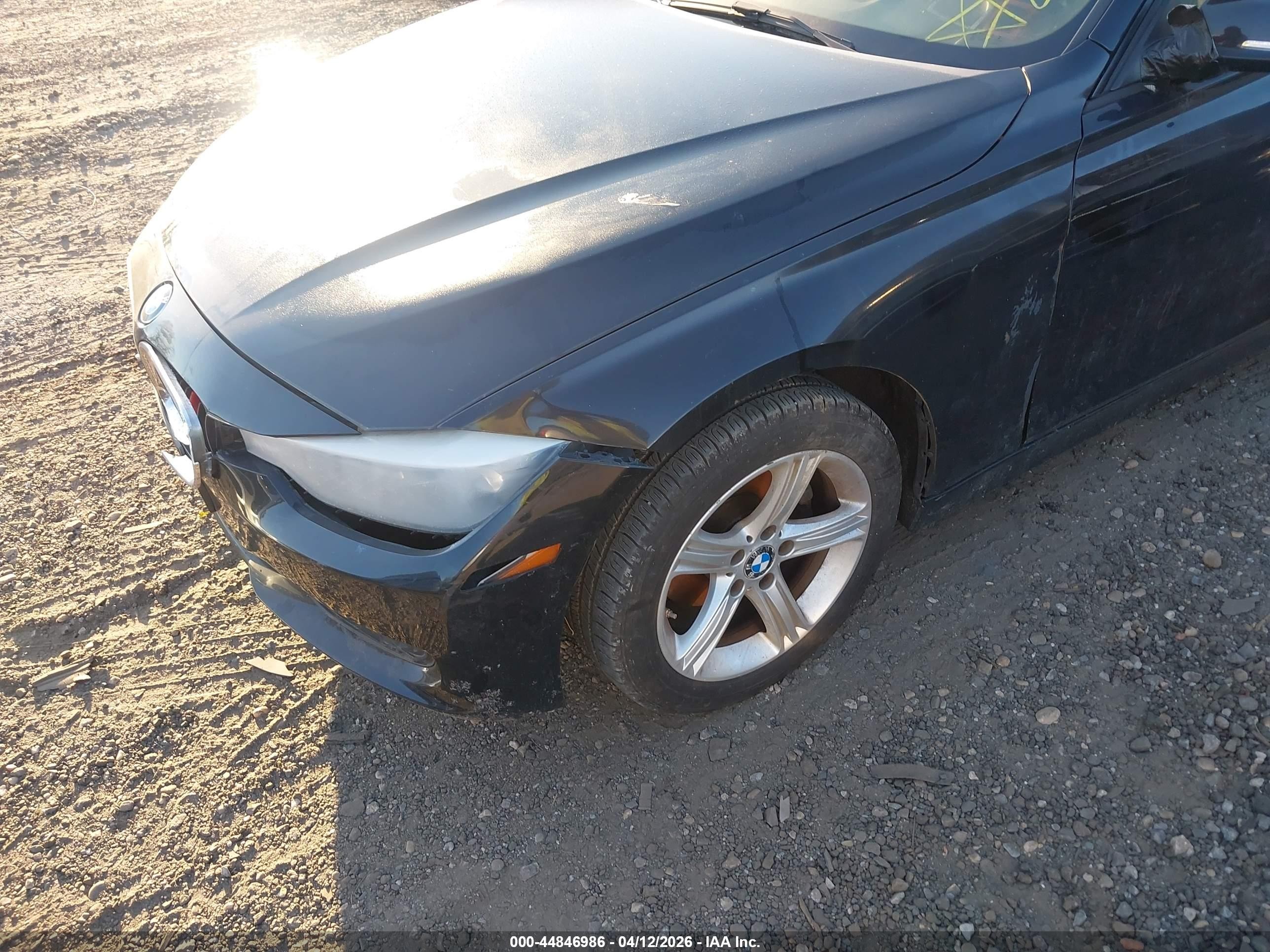 2015 Bmw 328i Black vin: WBA3A5C54FF609481