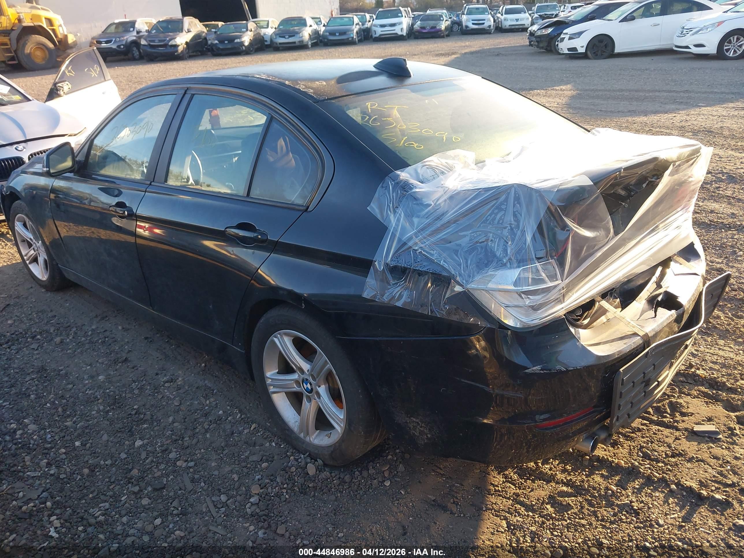 2015 Bmw 328i Black vin: WBA3A5C54FF609481