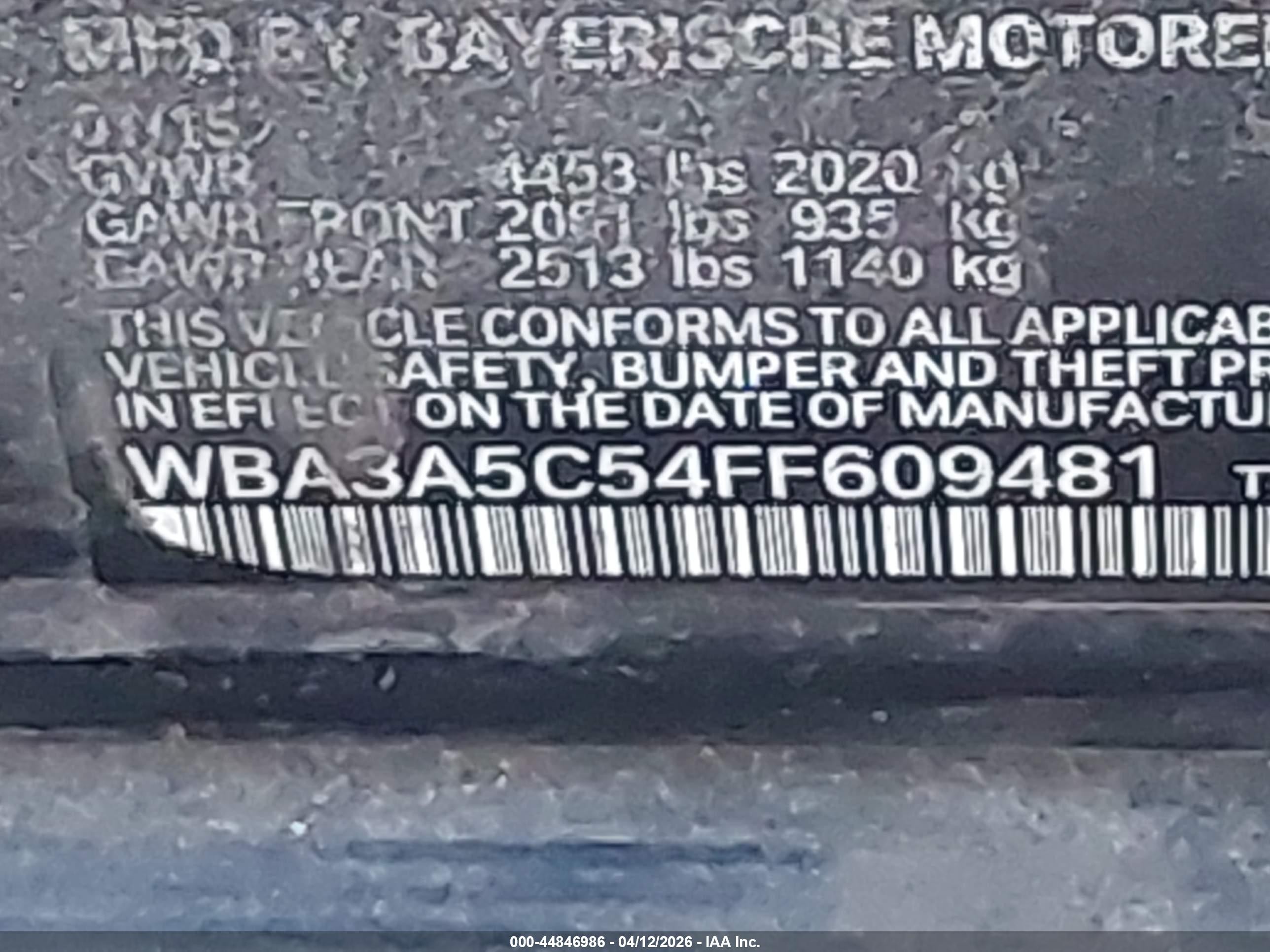 2015 Bmw 328i Black vin: WBA3A5C54FF609481