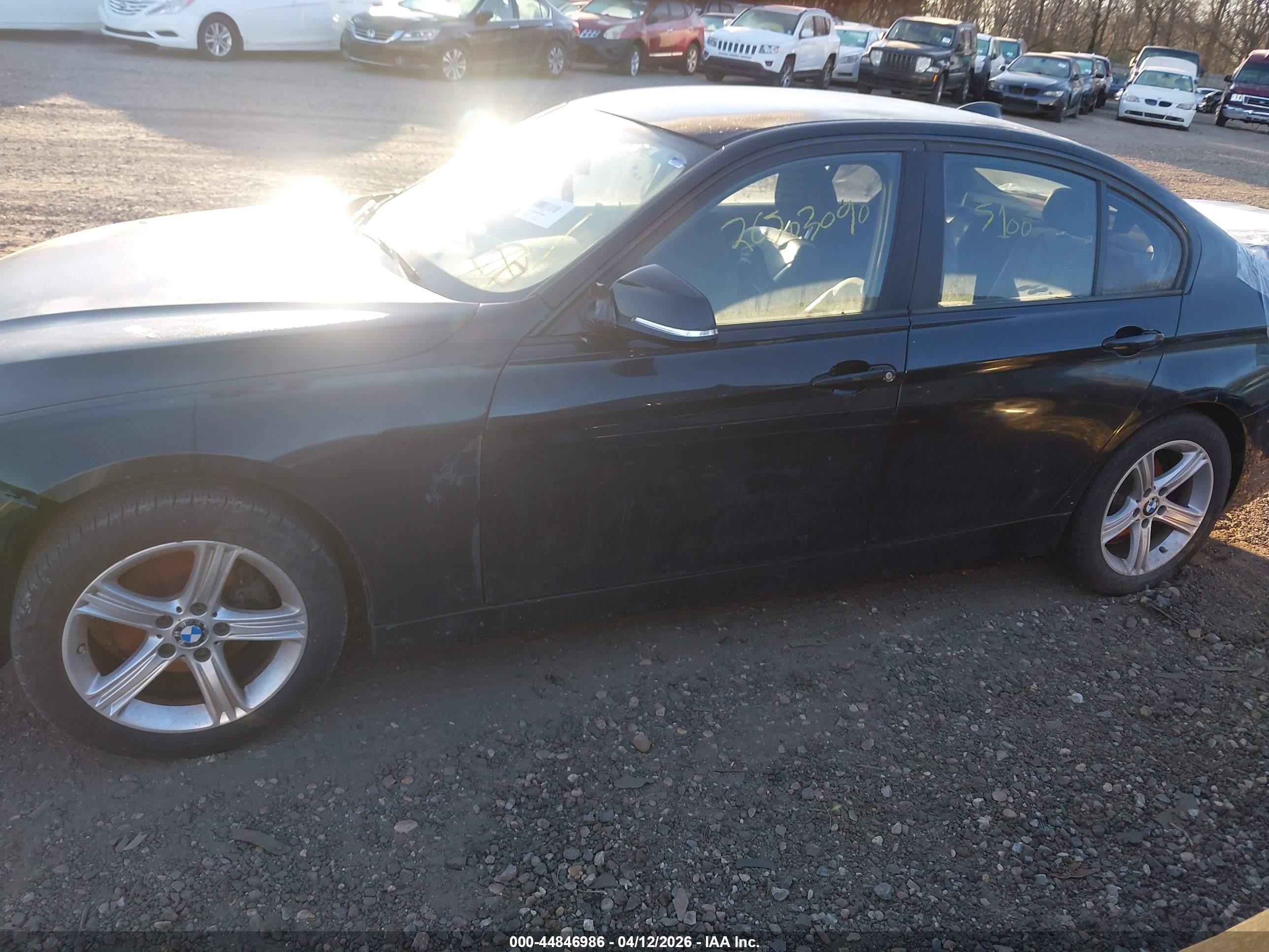 2015 Bmw 328i Black vin: WBA3A5C54FF609481