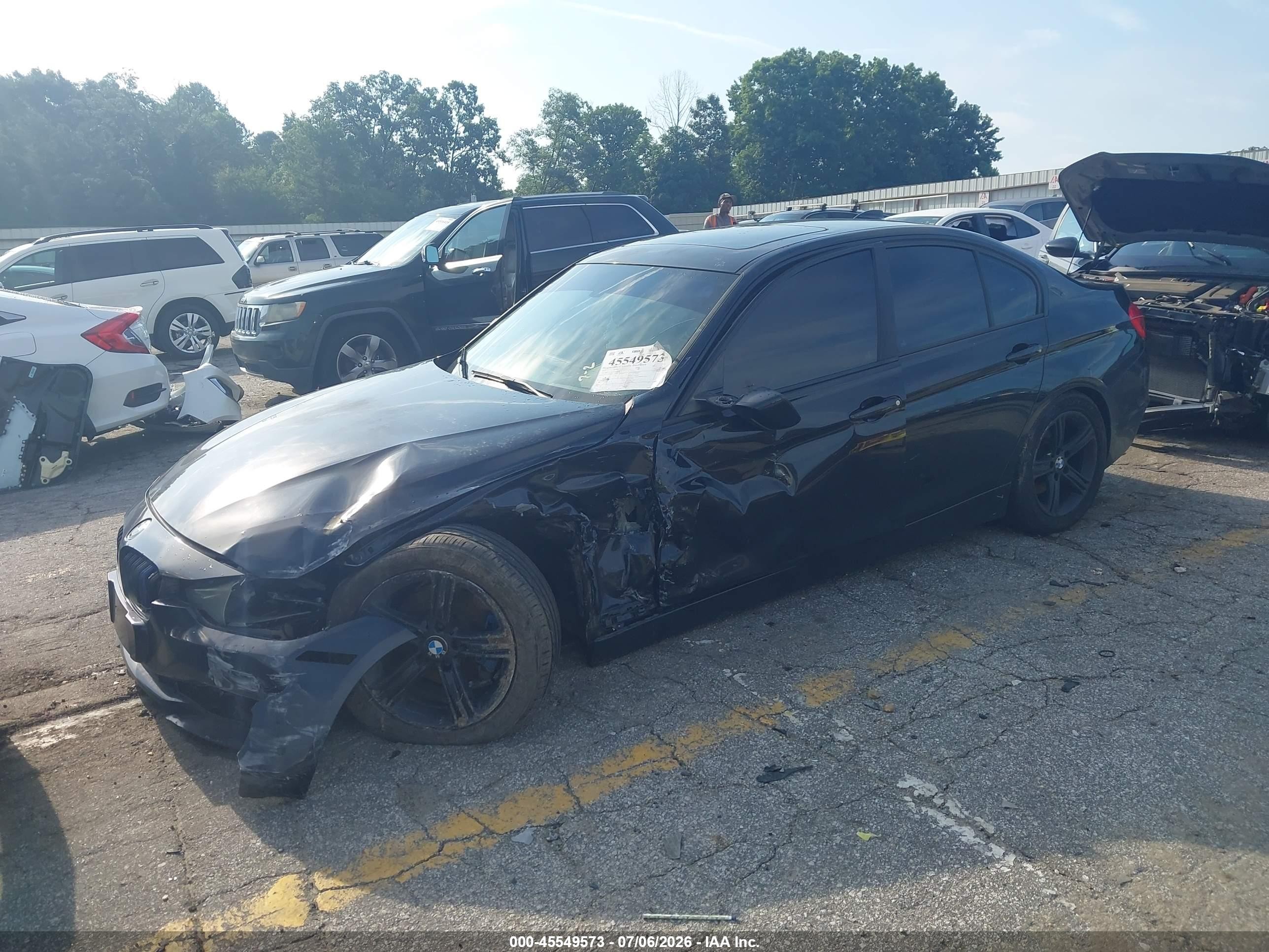 2012 Bmw 328i Black vin: WBA3A5C55CF256714