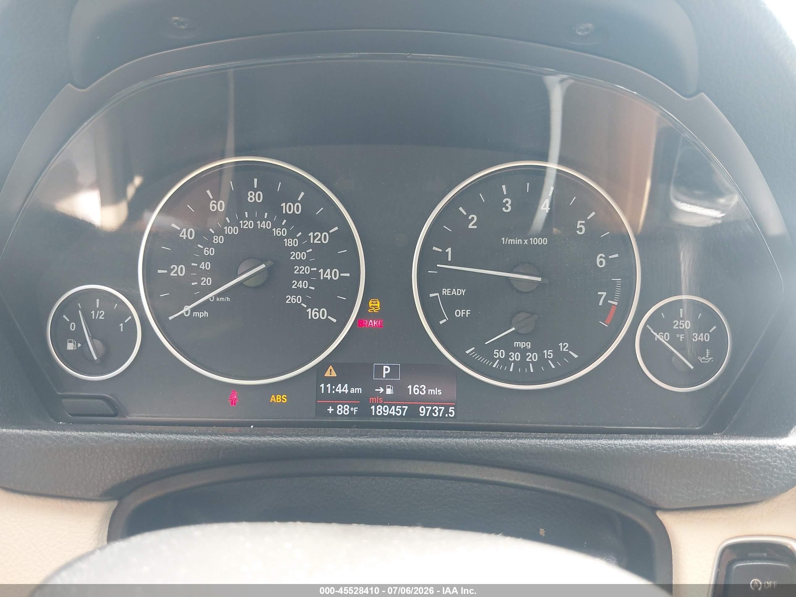 2012 Bmw 328i   White vin: WBA3A5C55CF349099