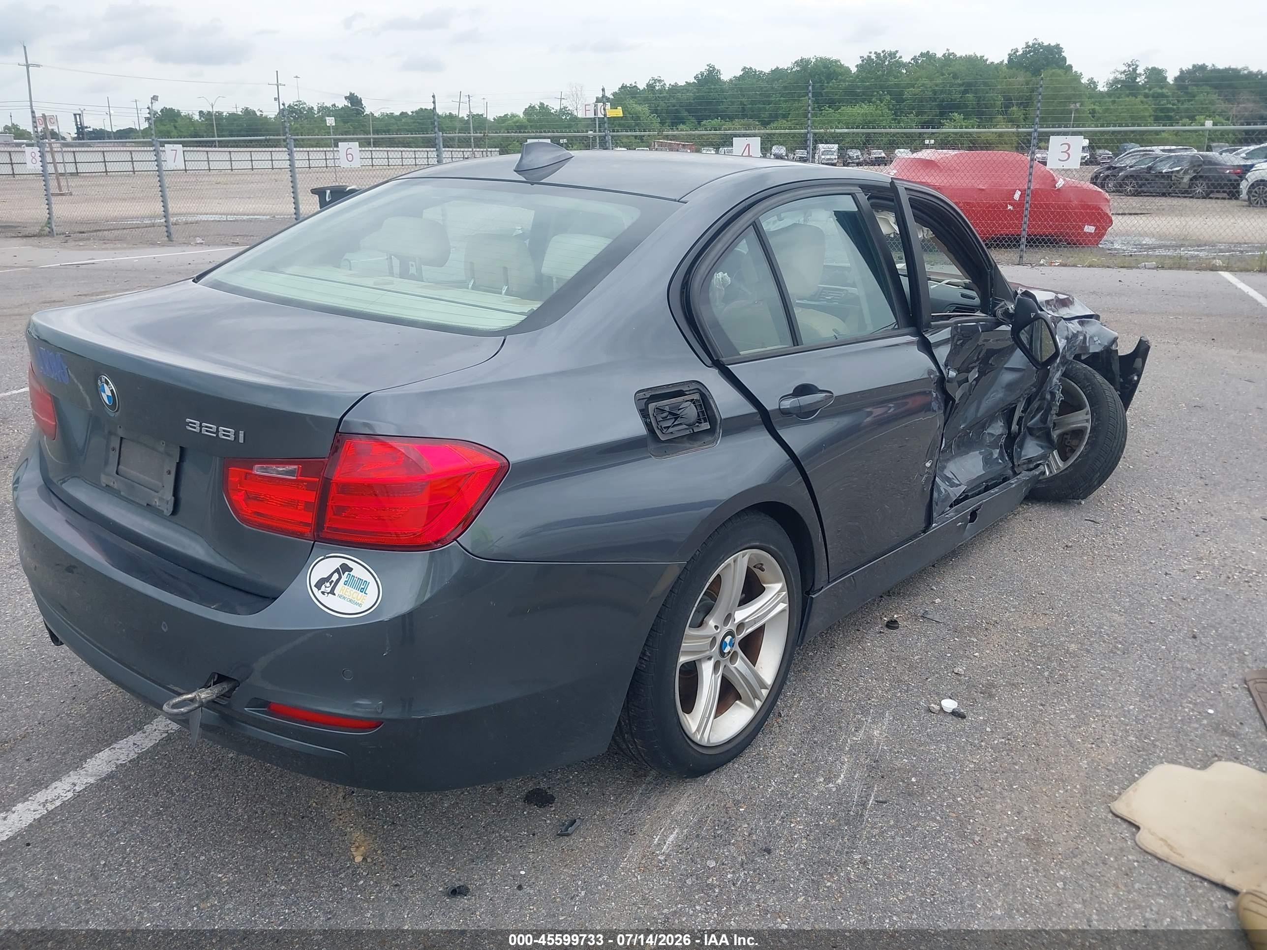 2013 Bmw 328i   Gray vin: WBA3A5C55DF356295