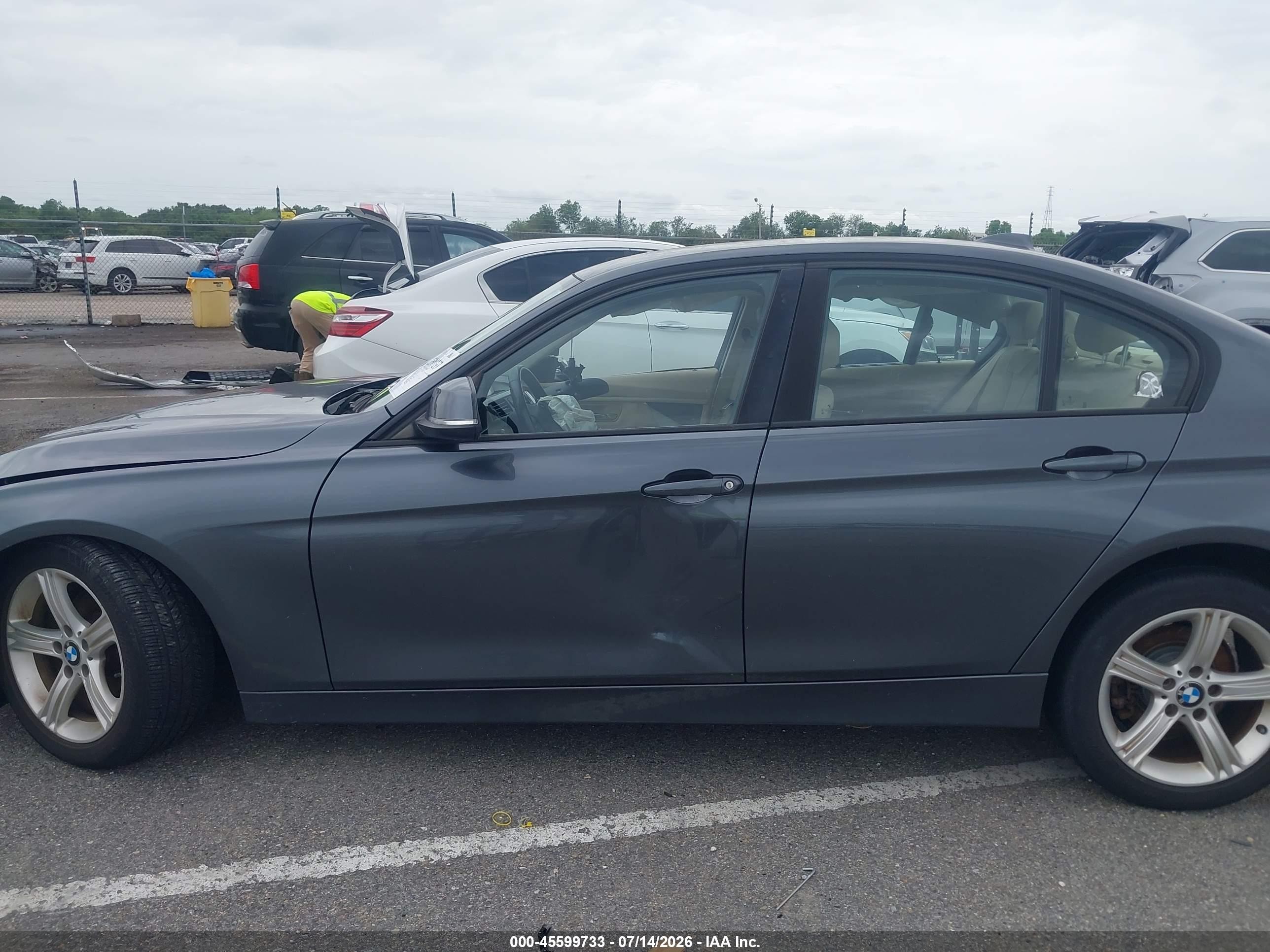 2013 Bmw 328i   Gray vin: WBA3A5C55DF356295