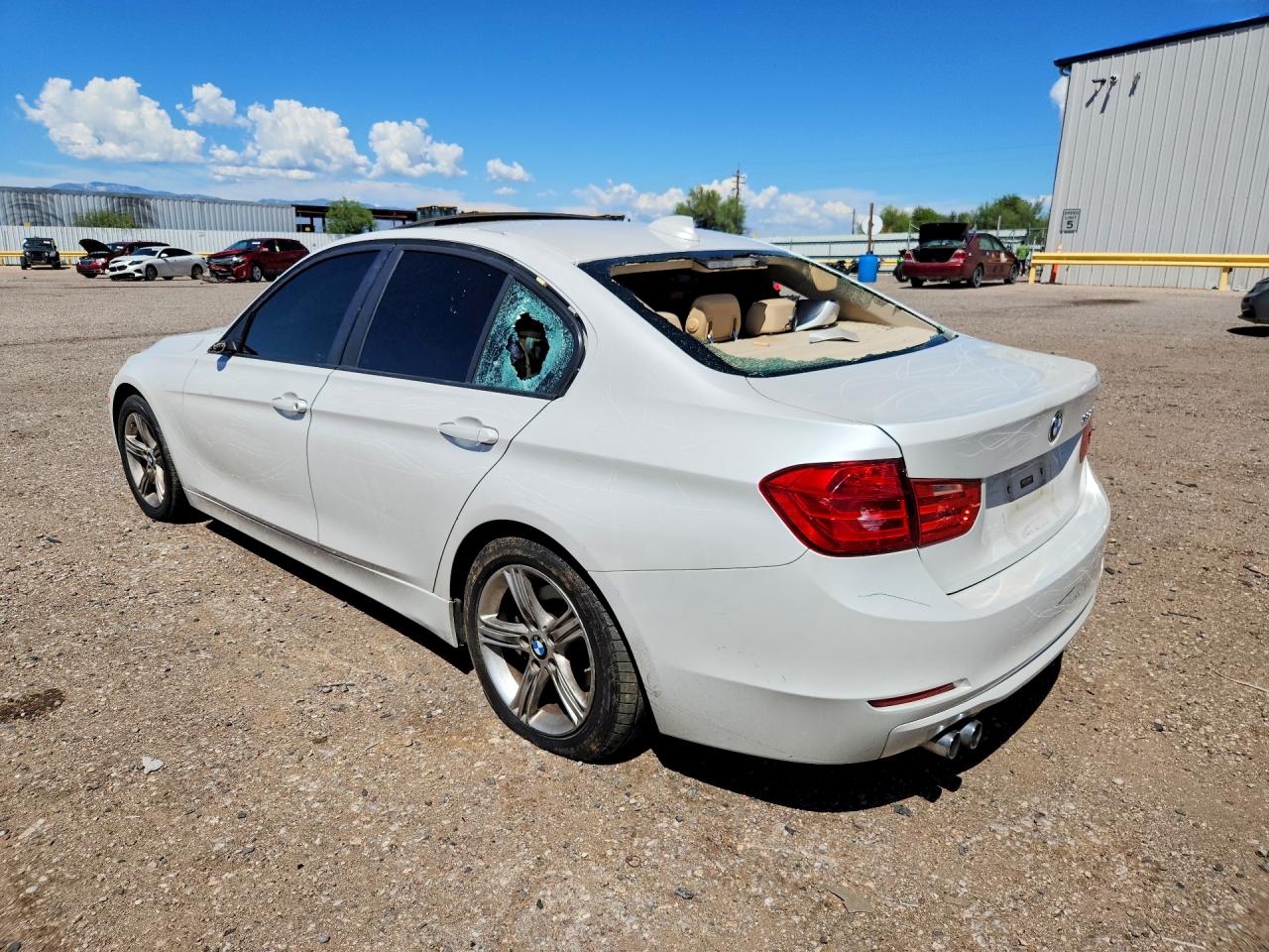 2013 Bmw 328 I White vin: WBA3A5C55DF359147