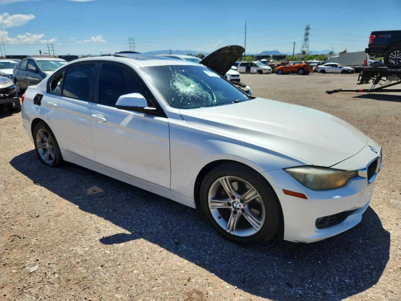 2013 Bmw 328 I White vin: WBA3A5C55DF359147