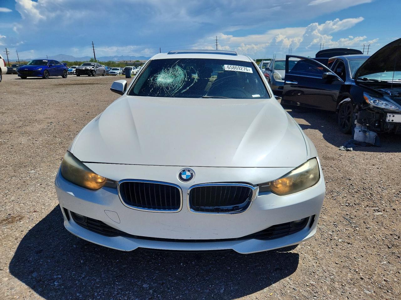 2013 Bmw 328 I White vin: WBA3A5C55DF359147