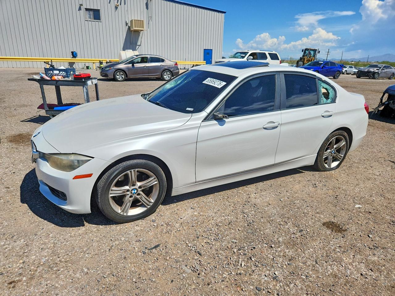 2013 Bmw 328 I White vin: WBA3A5C55DF359147