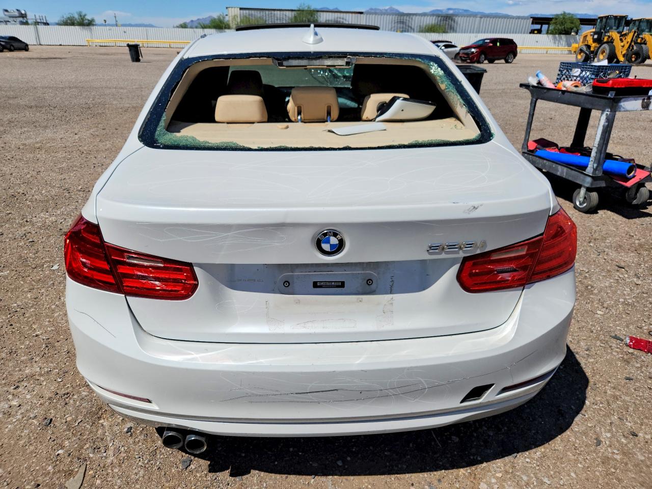 2013 Bmw 328 I White vin: WBA3A5C55DF359147