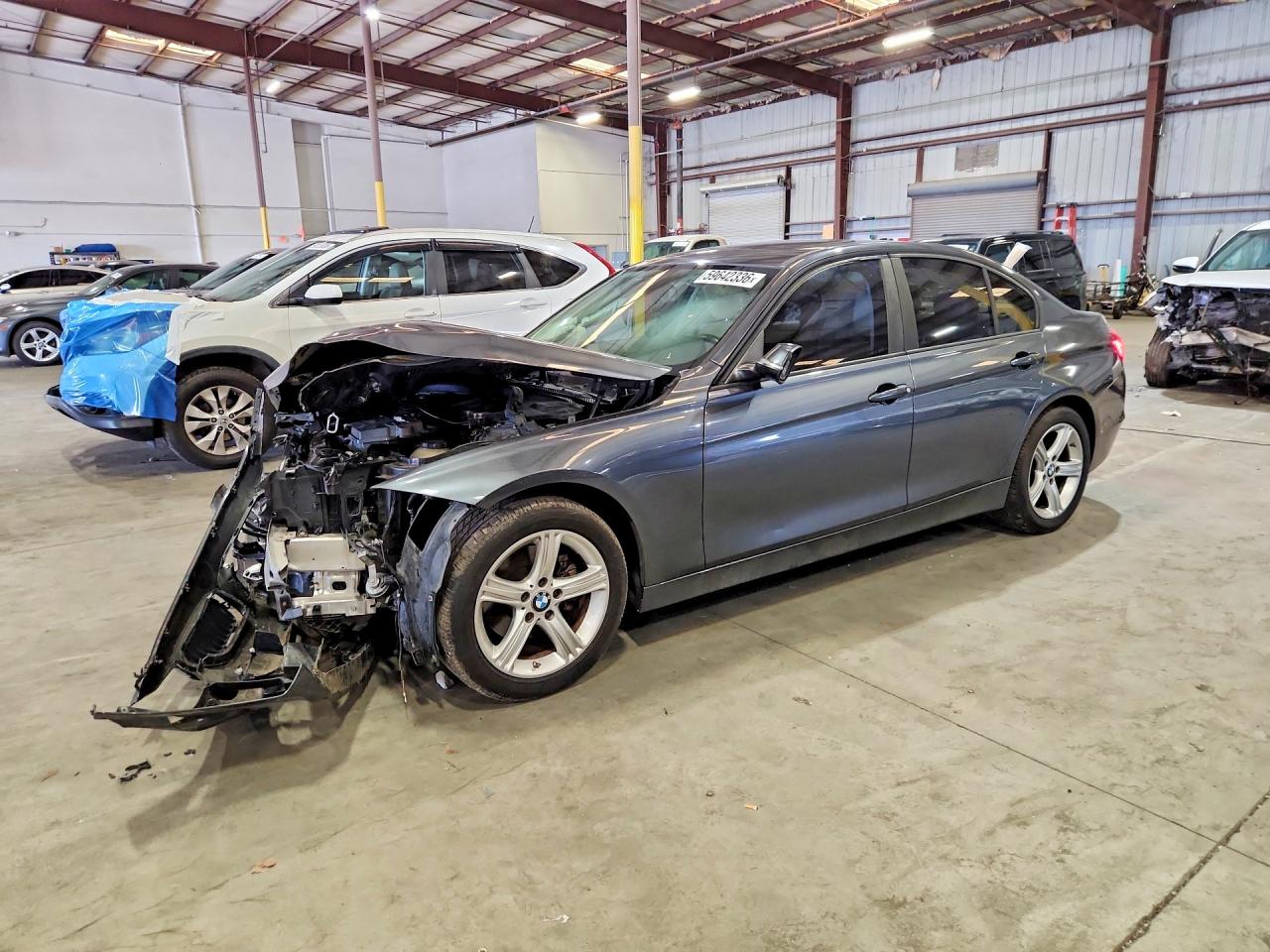 2014 Bmw 328 I Gray vin: WBA3A5C55EJ464642