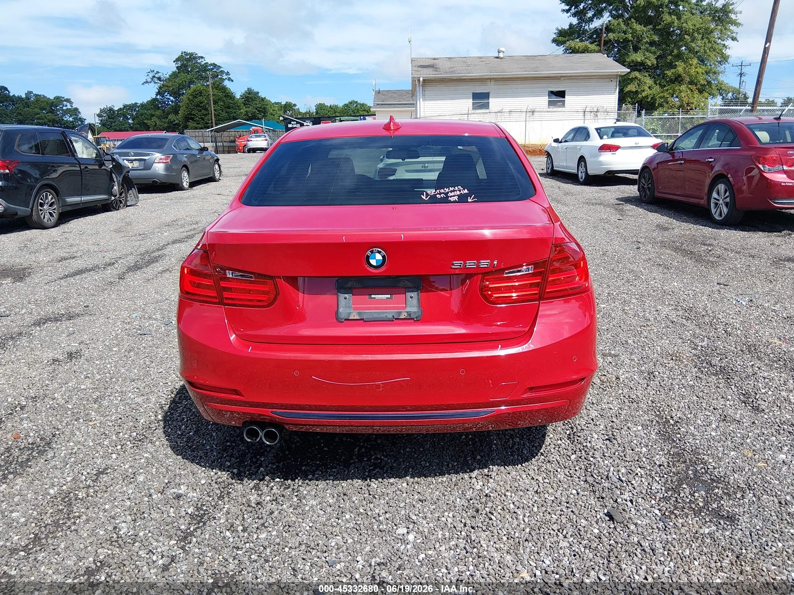 2015 Bmw 328i   Red vin: WBA3A5C55FF608467
