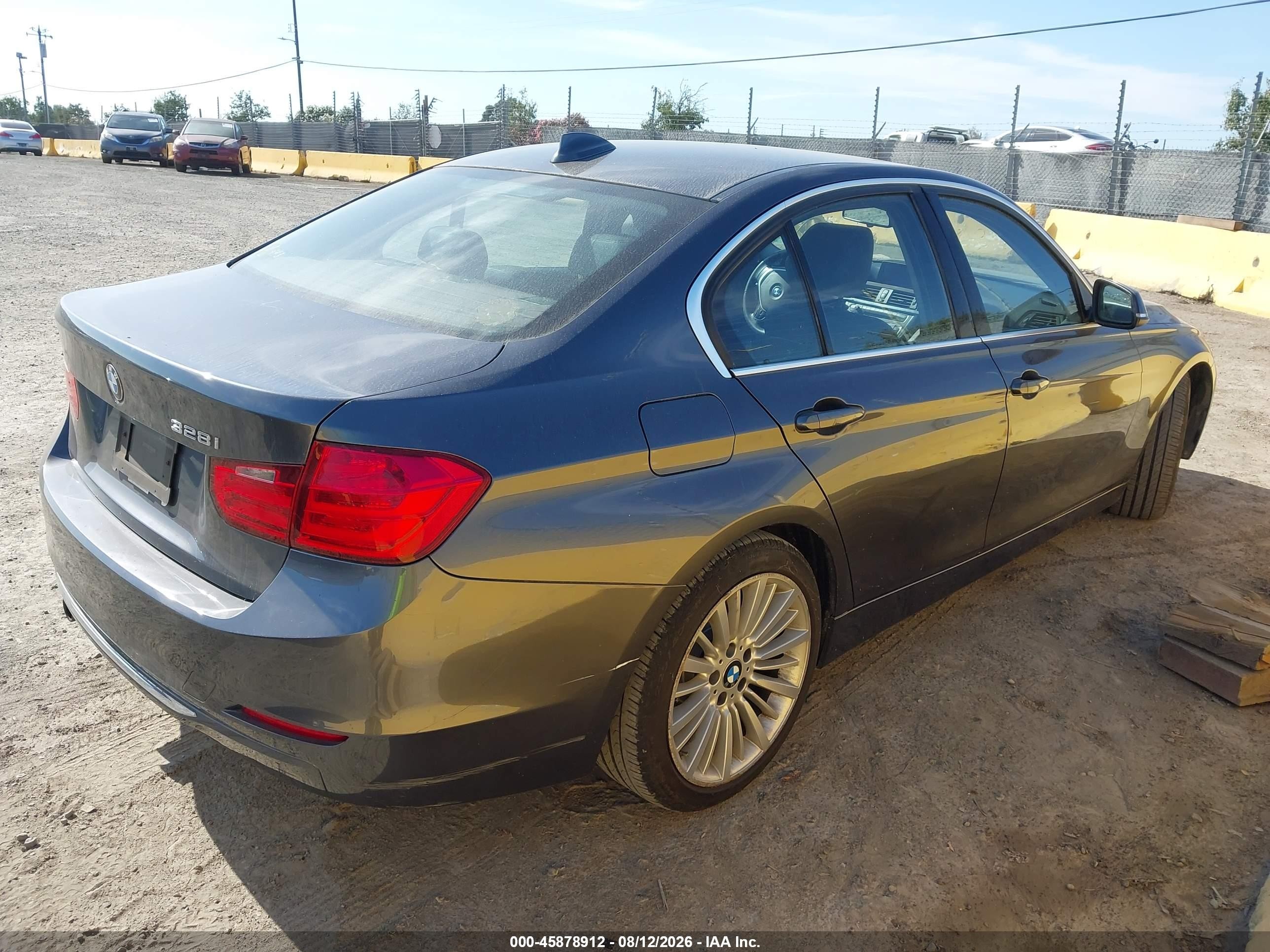 2012 Bmw 328i   Gray vin: WBA3A5C56CF341674