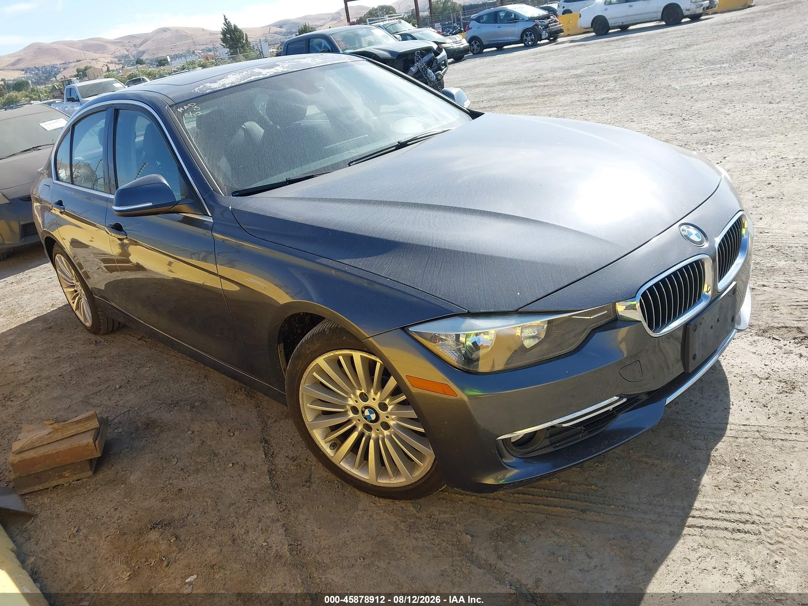 2012 Bmw 328i   Gray vin: WBA3A5C56CF341674