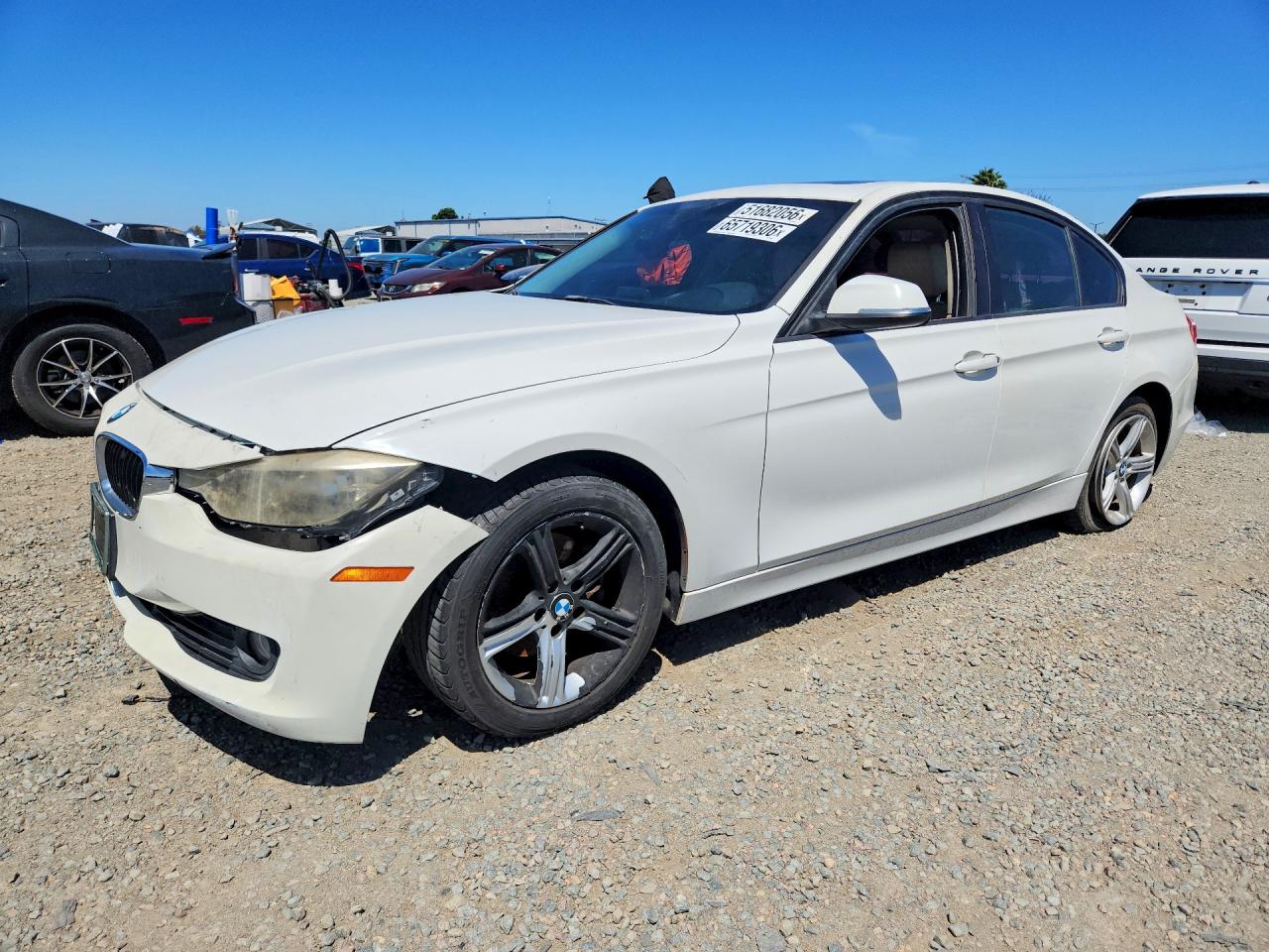 2012 Bmw 328 I White vin: WBA3A5C56CF343747