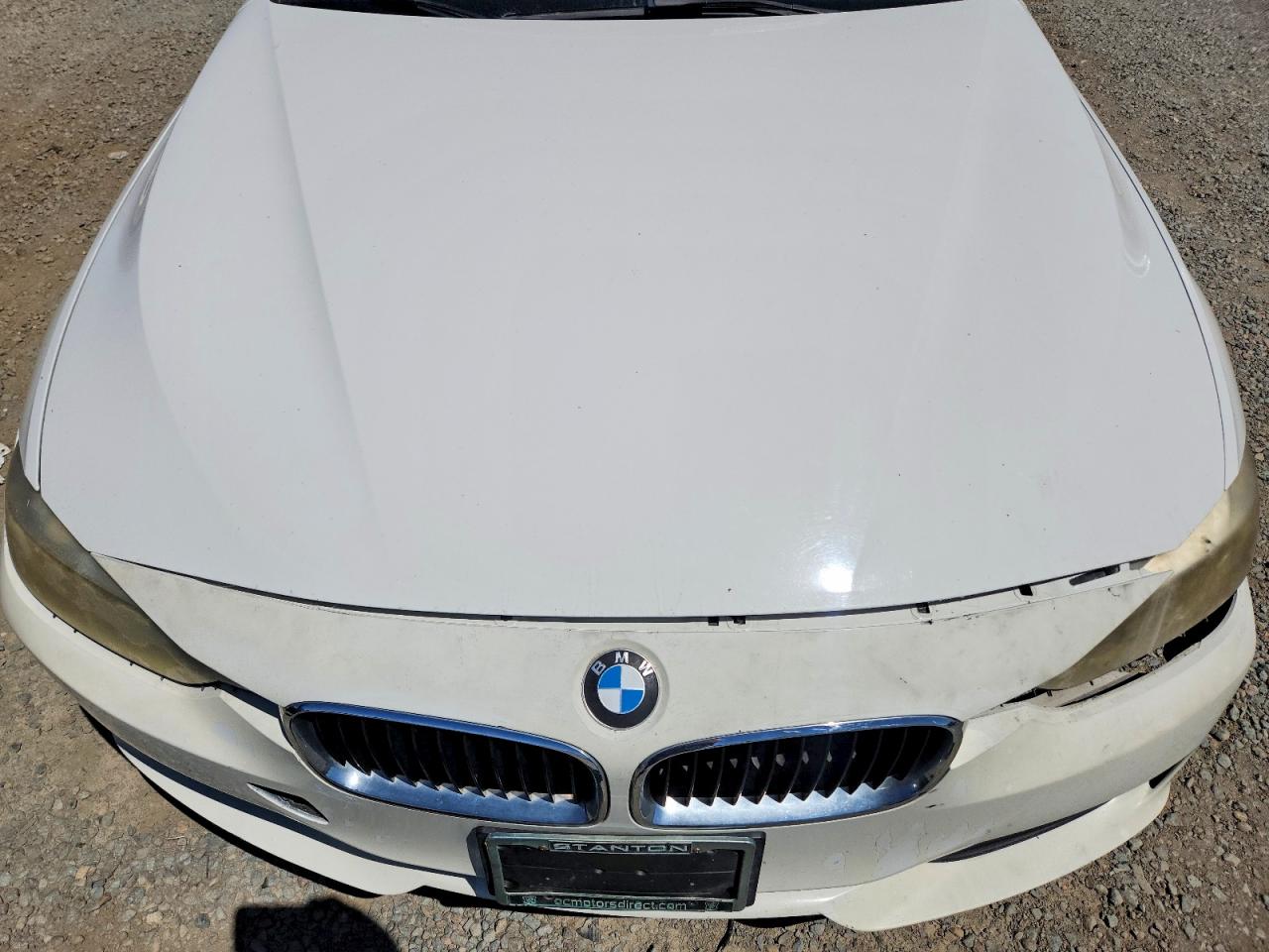 2012 Bmw 328 I White vin: WBA3A5C56CF343747