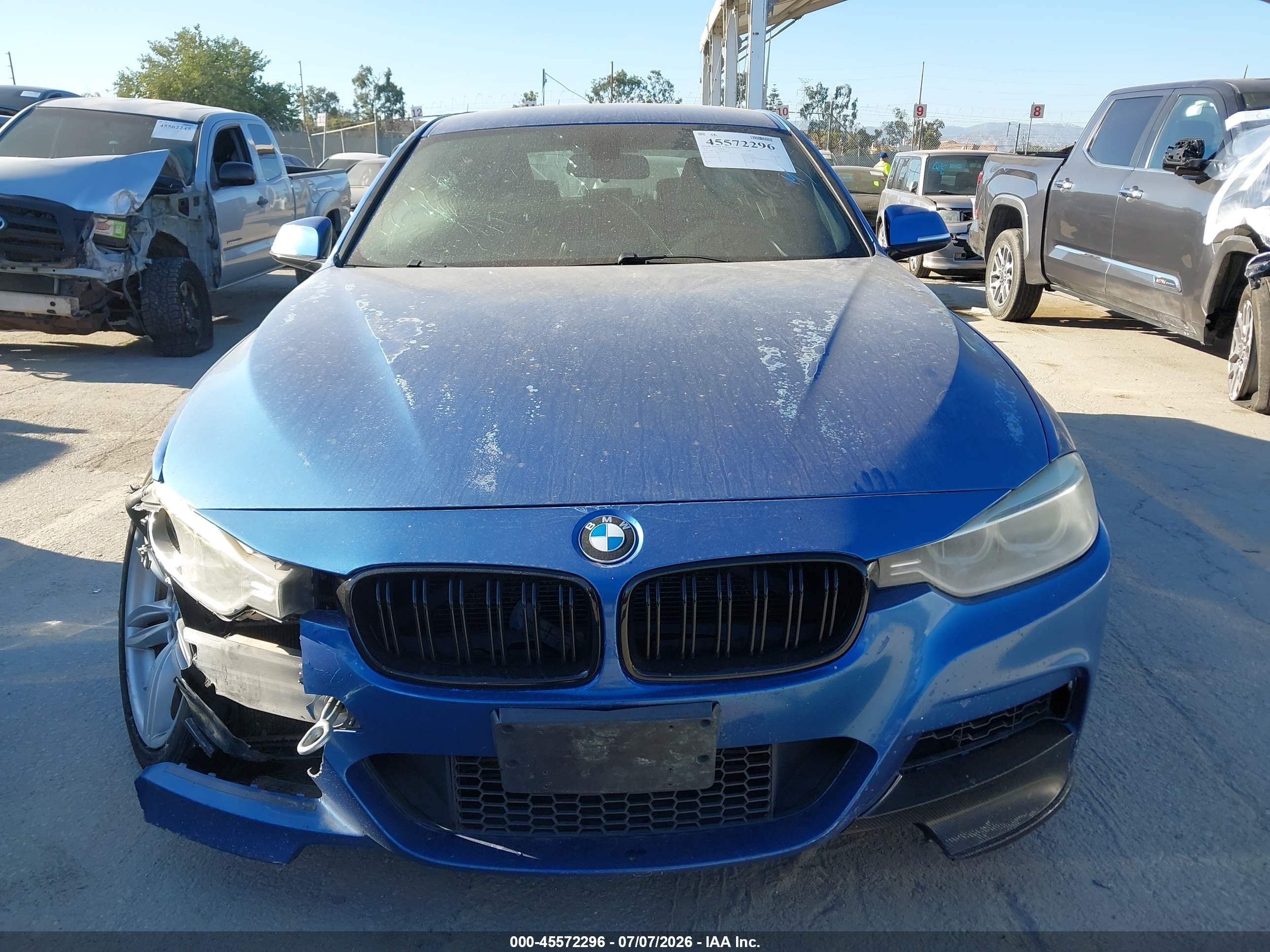 2013 Bmw 328i Синий vin: WBA3A5C56DF353910