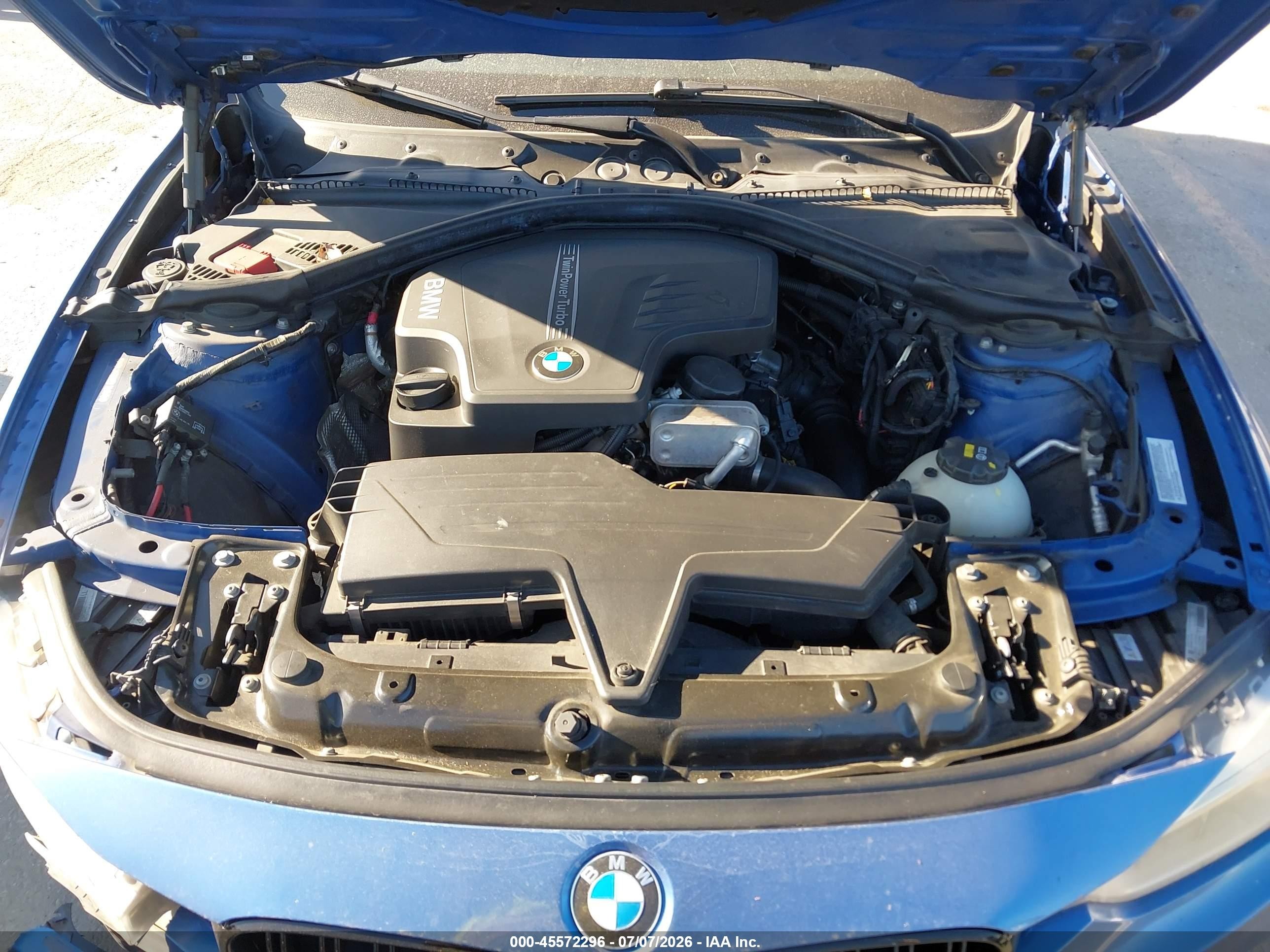 2013 Bmw 328i Синий vin: WBA3A5C56DF353910