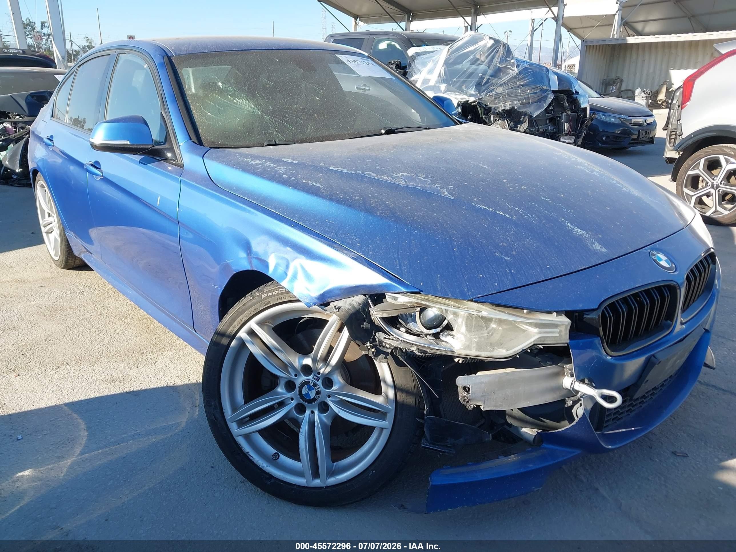 2013 Bmw 328i Синий vin: WBA3A5C56DF353910