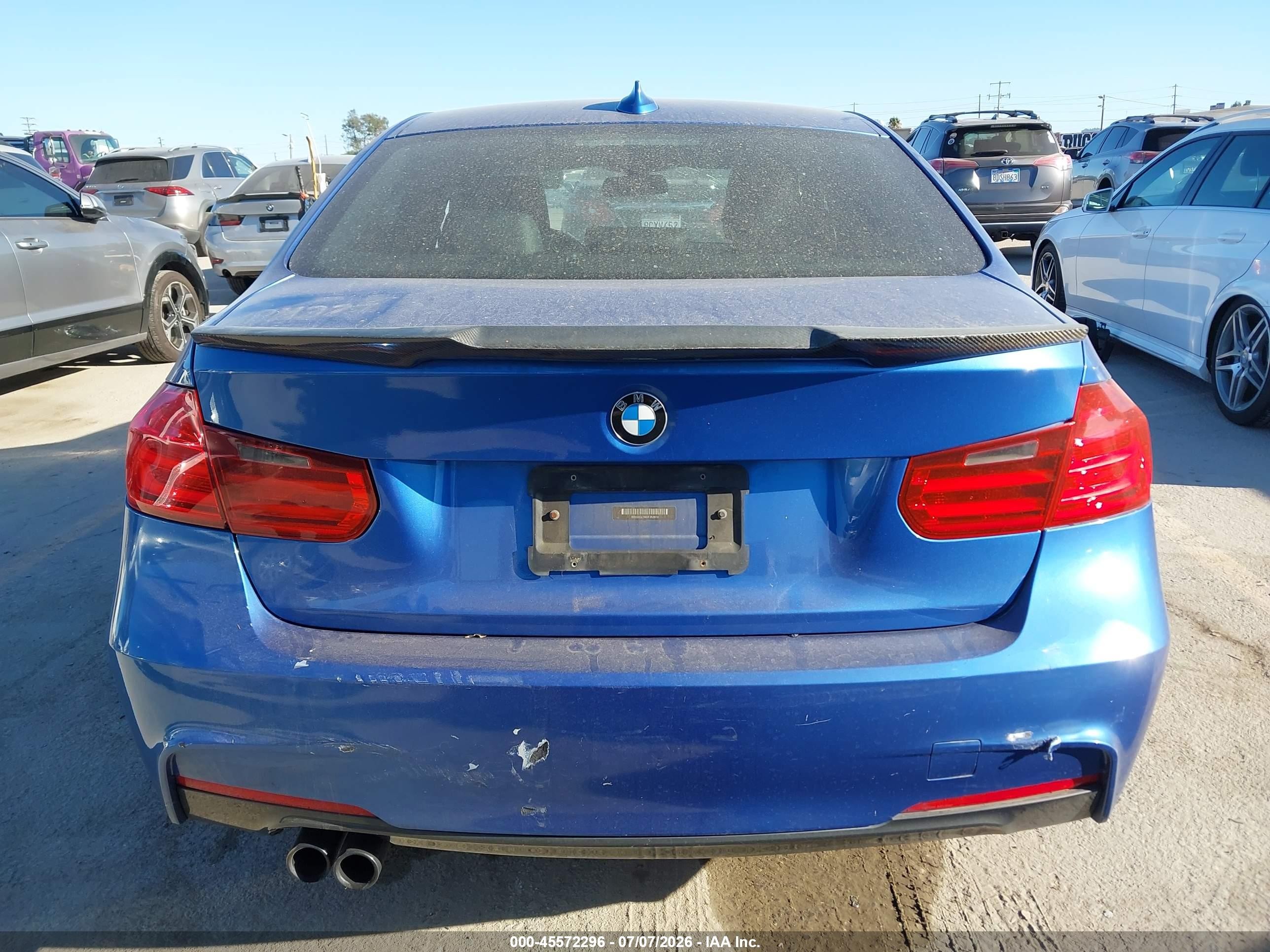 2013 Bmw 328i Синий vin: WBA3A5C56DF353910