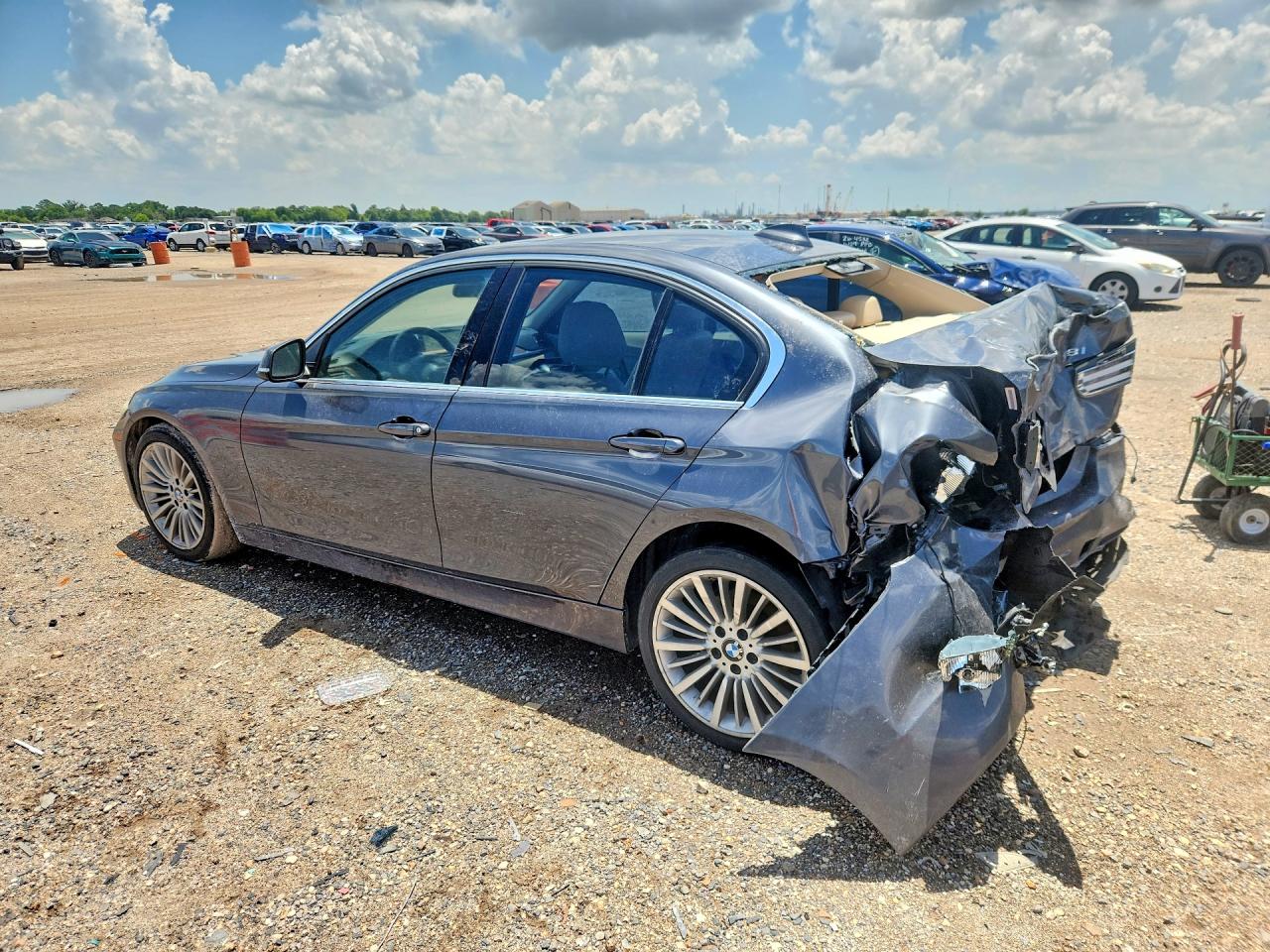 2013 Bmw 328 I Gray vin: WBA3A5C56DF355611