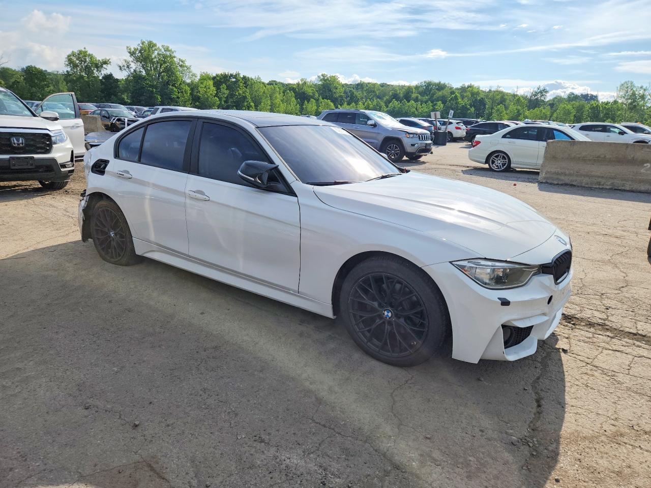 2013 Bmw 328 I White vin: WBA3A5C56DF601394