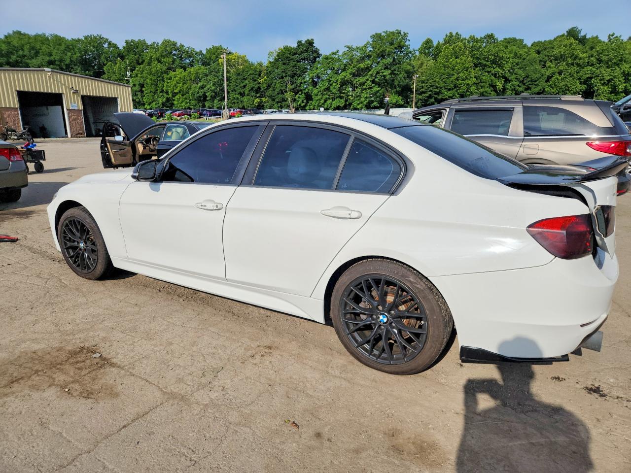 2013 Bmw 328 I White vin: WBA3A5C56DF601394