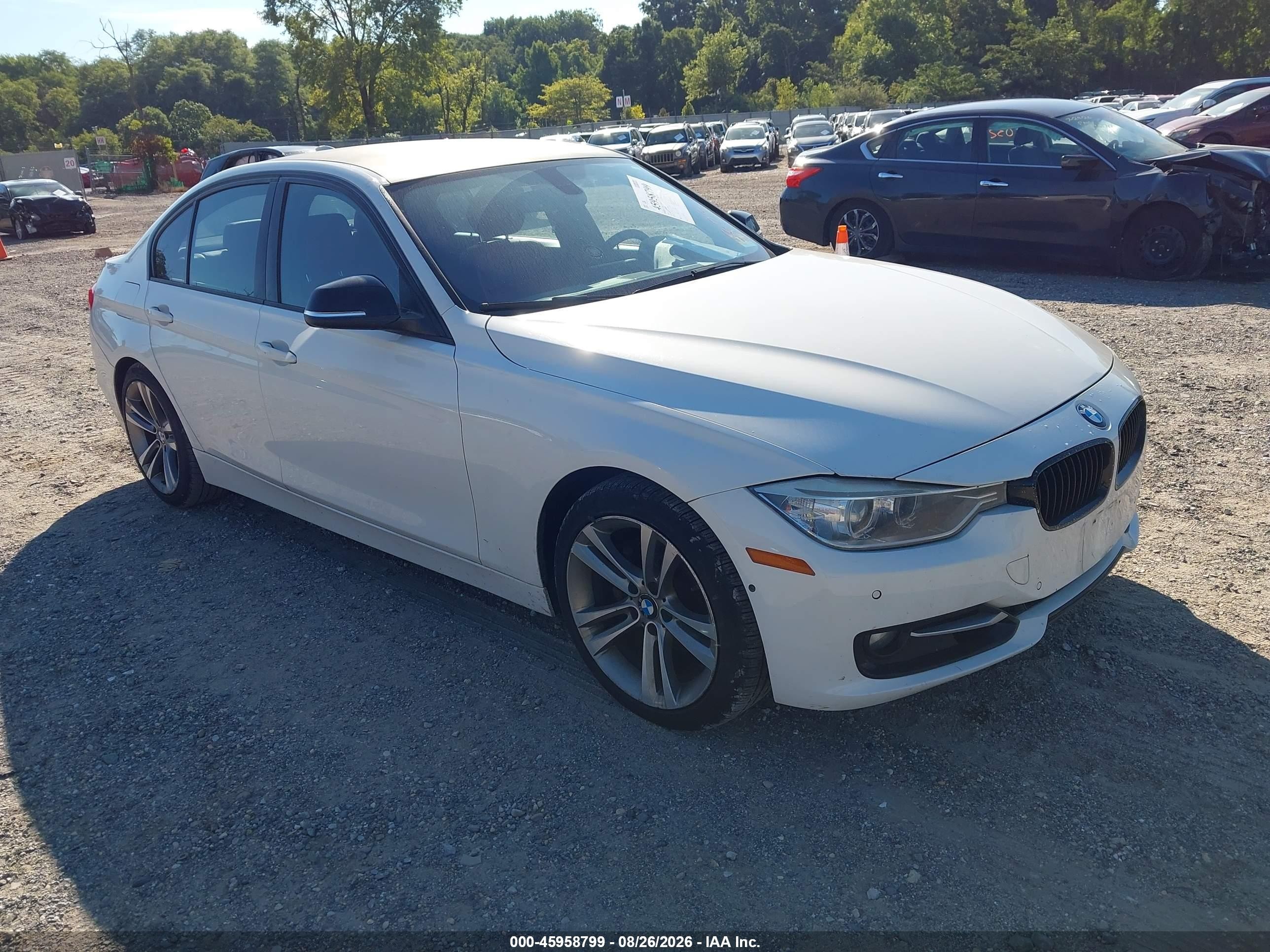2013 Bmw 328i   White vin: WBA3A5C56DJ460680