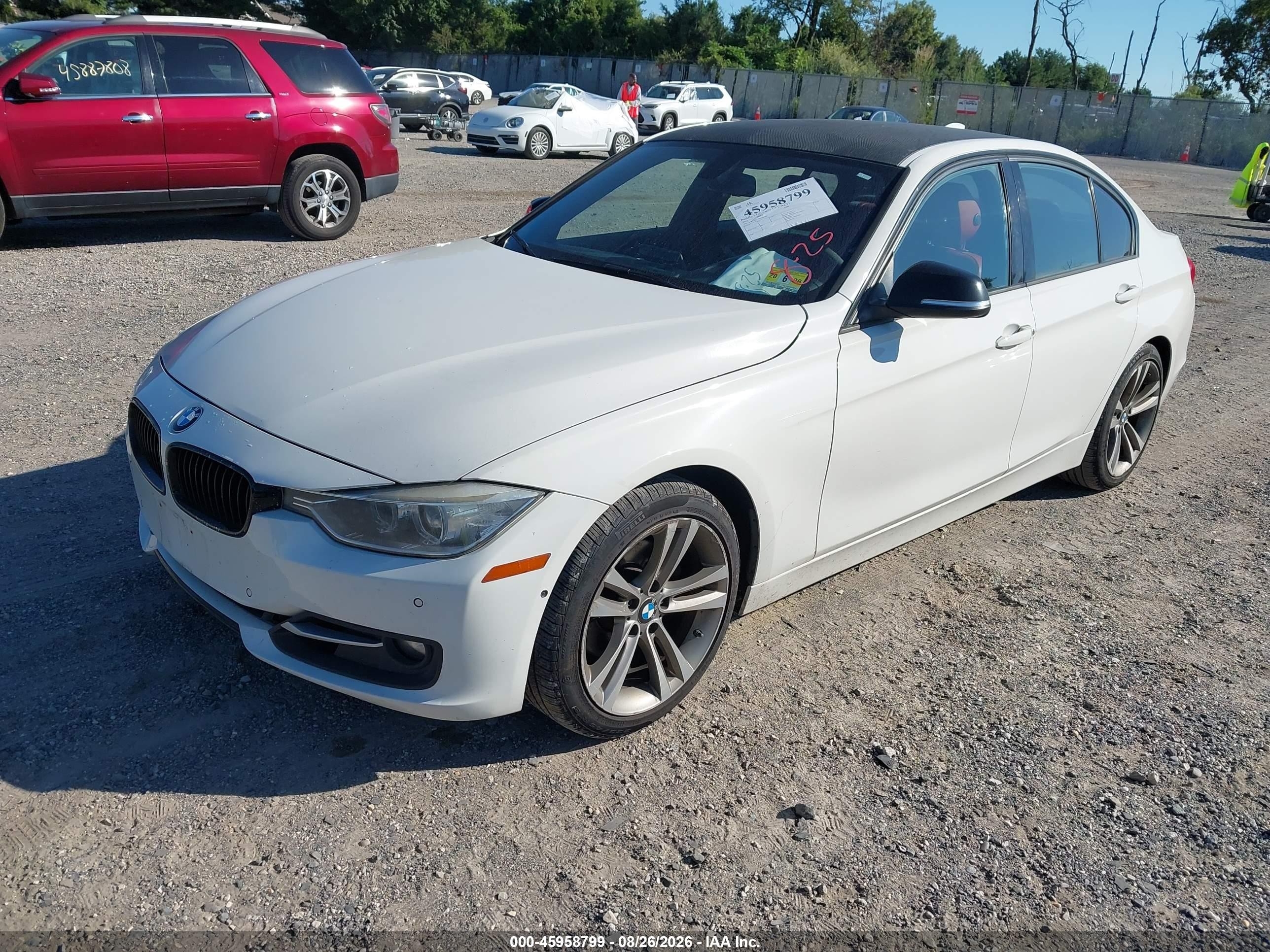 2013 Bmw 328i   White vin: WBA3A5C56DJ460680