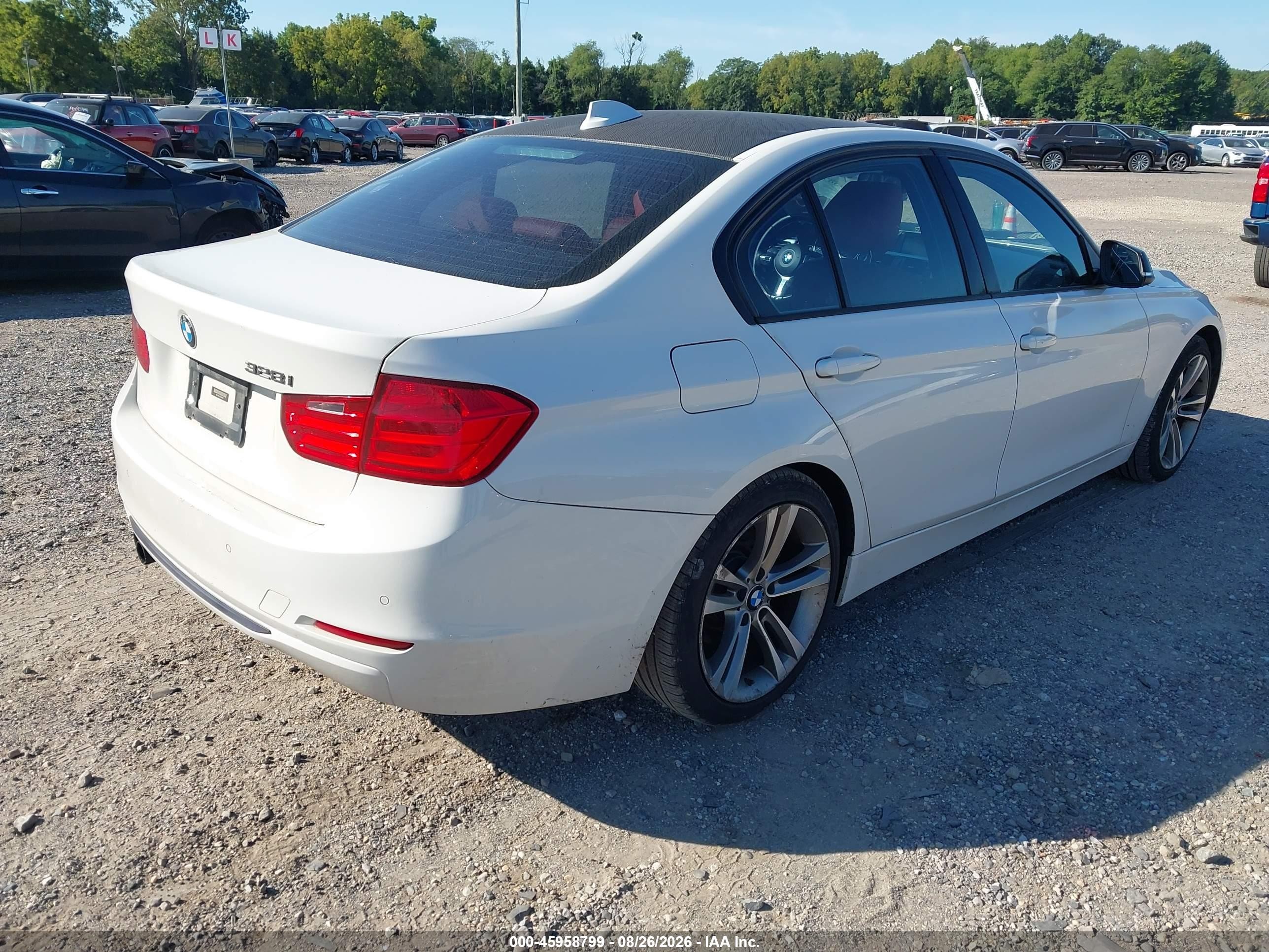 2013 Bmw 328i   White vin: WBA3A5C56DJ460680