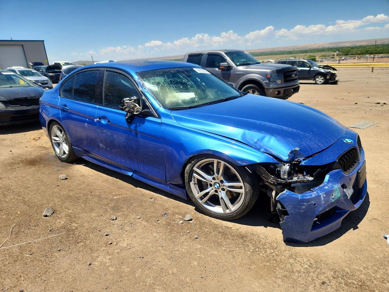 2015 Bmw 328 I Синий vin: WBA3A5C56FF606470