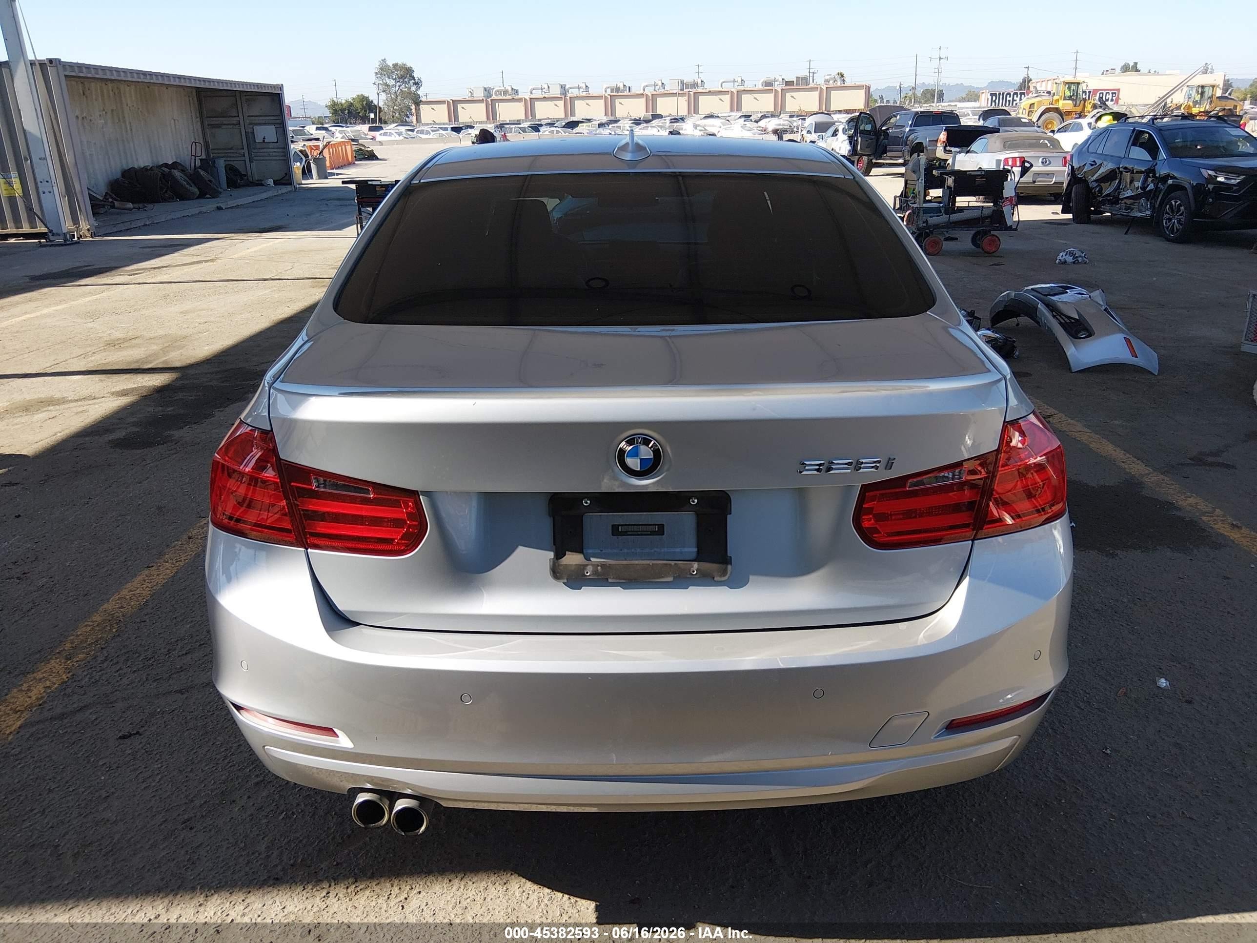 2015 Bmw 328i   Silver vin: WBA3A5C56FF609644