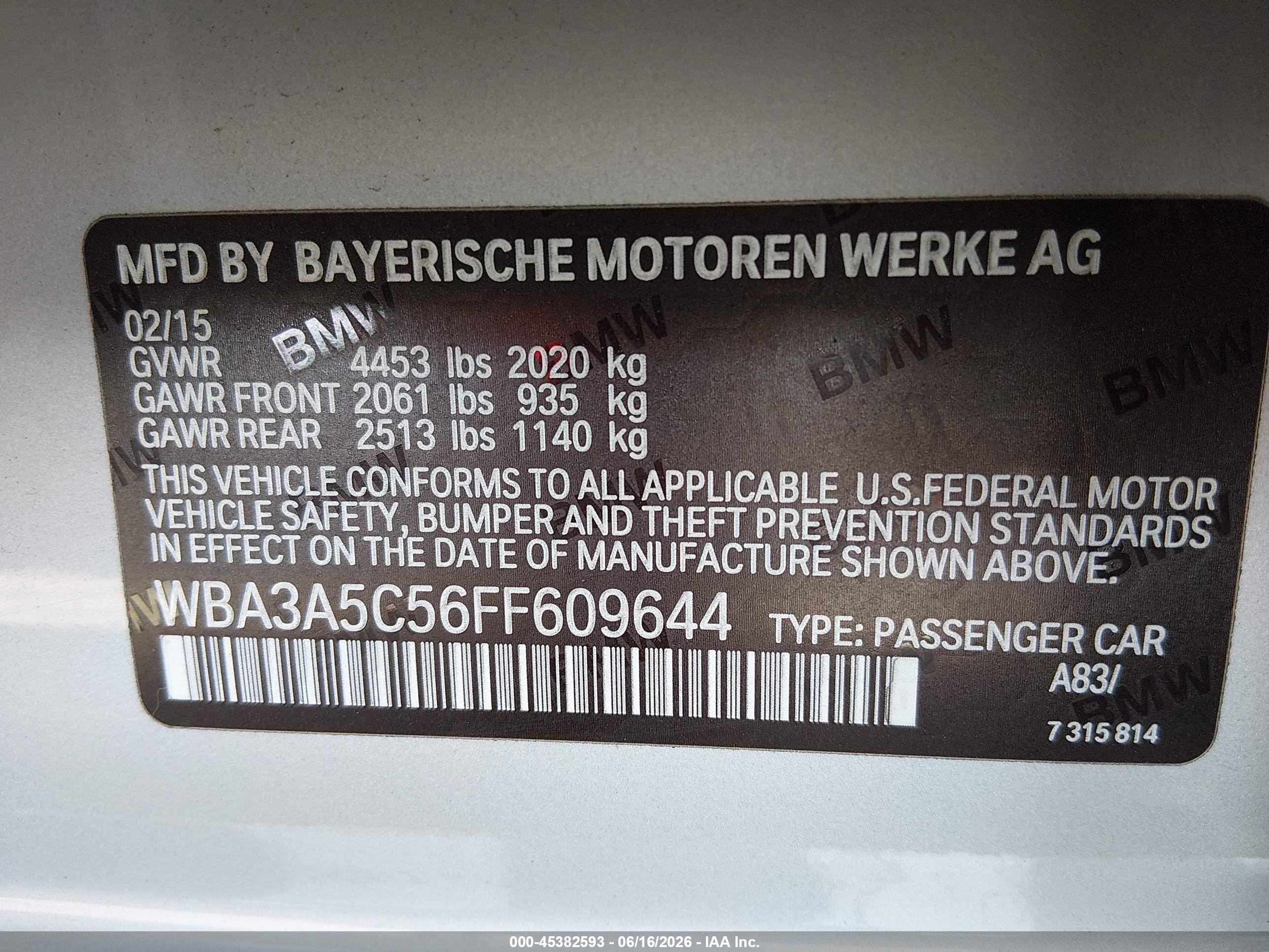 2015 Bmw 328i   Silver vin: WBA3A5C56FF609644