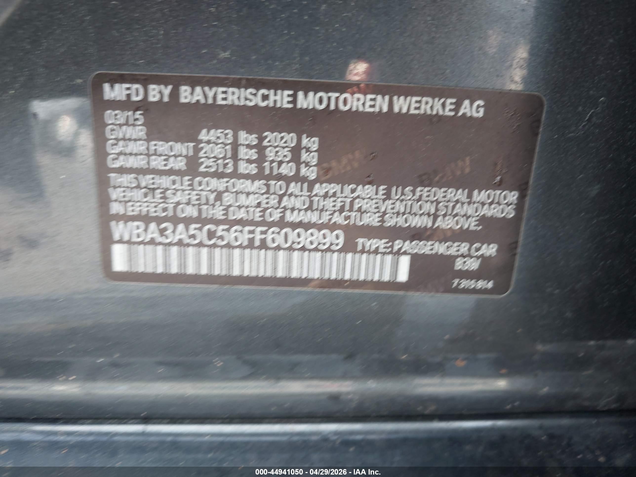 2015 Bmw 328i   Silver vin: WBA3A5C56FF609899