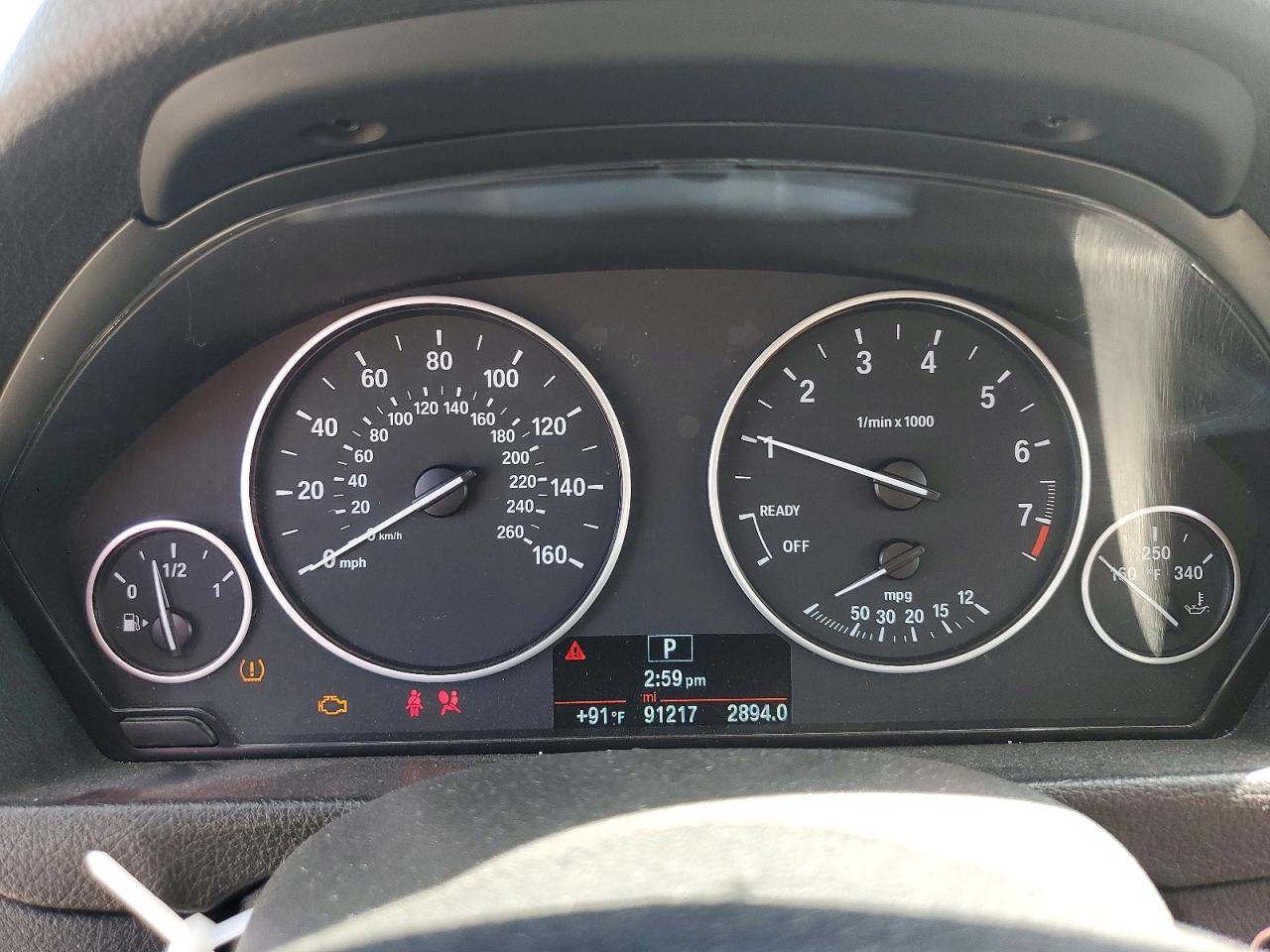 2015 Bmw 328 I White vin: WBA3A5C56FF610700