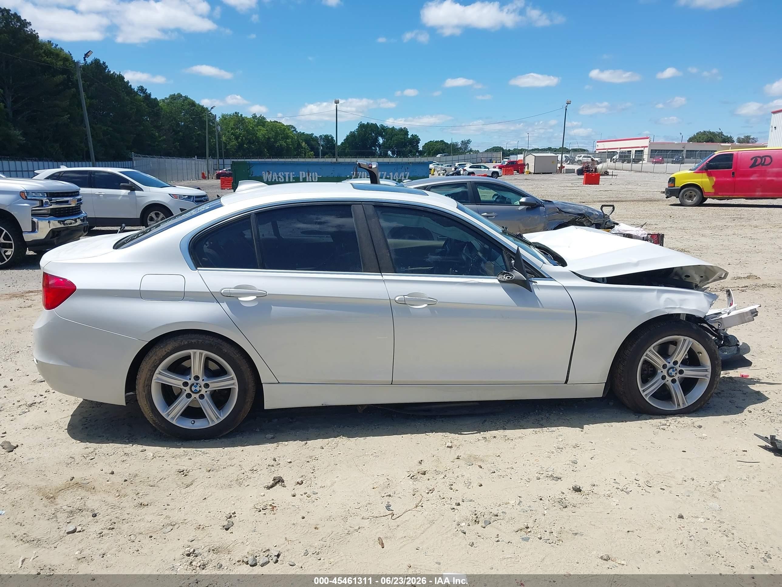 2015 Bmw 328i   White vin: WBA3A5C56FP604678