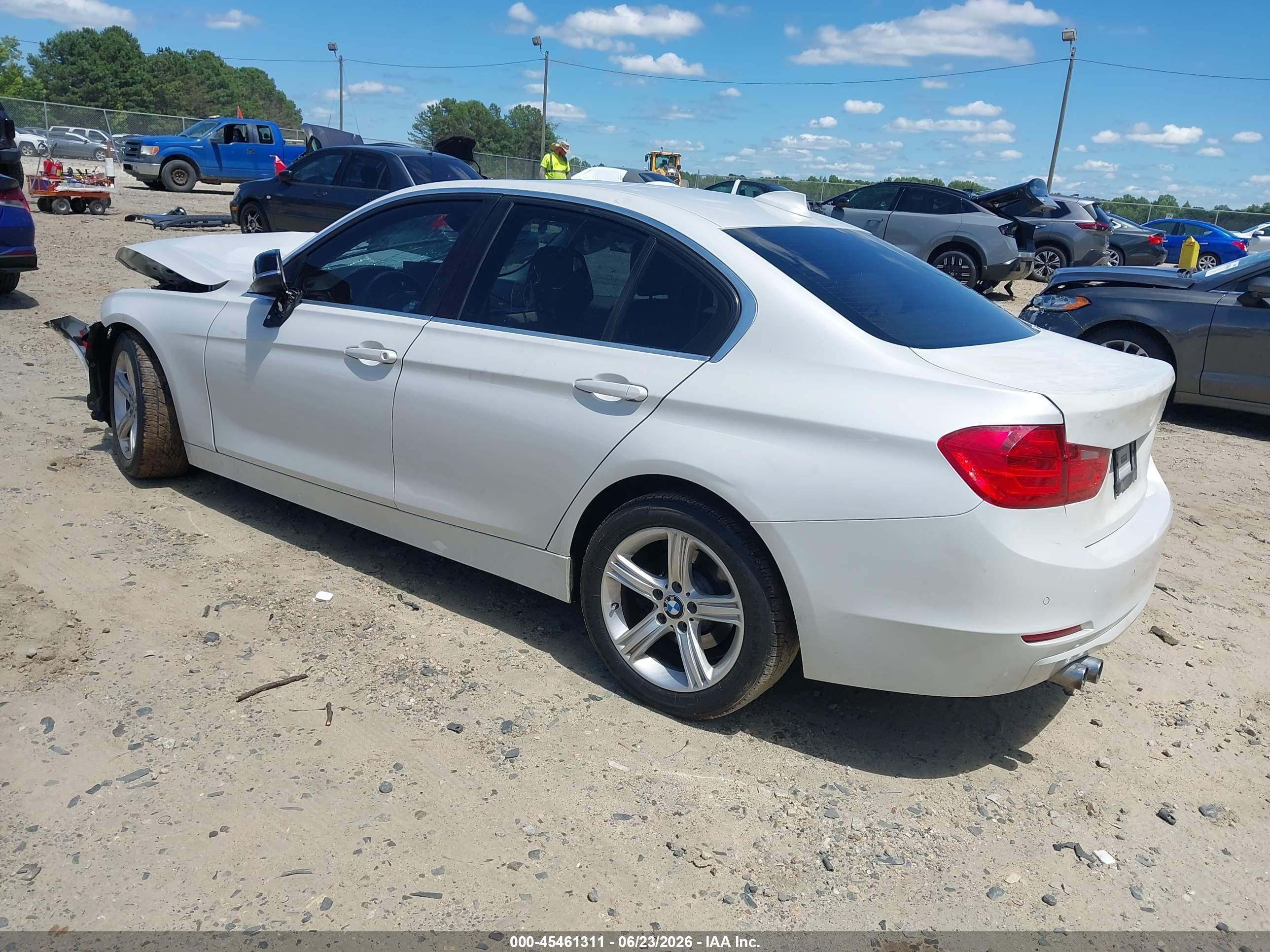 2015 Bmw 328i   White vin: WBA3A5C56FP604678
