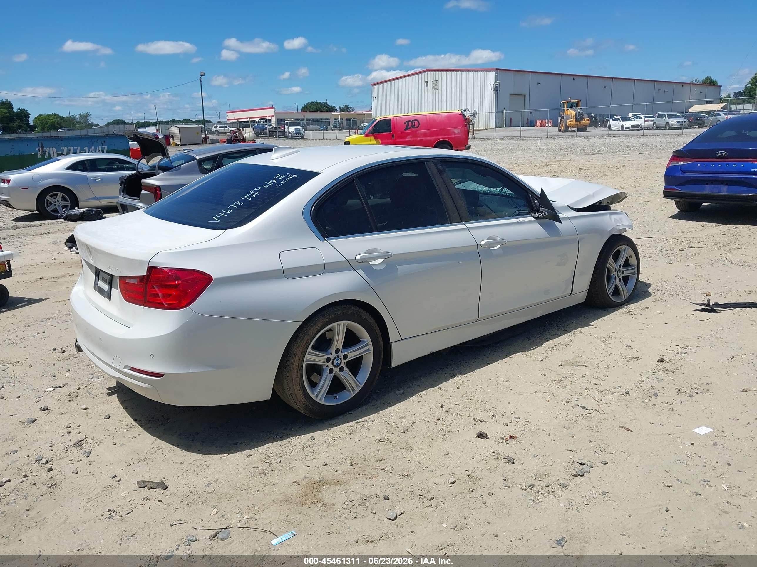 2015 Bmw 328i   White vin: WBA3A5C56FP604678