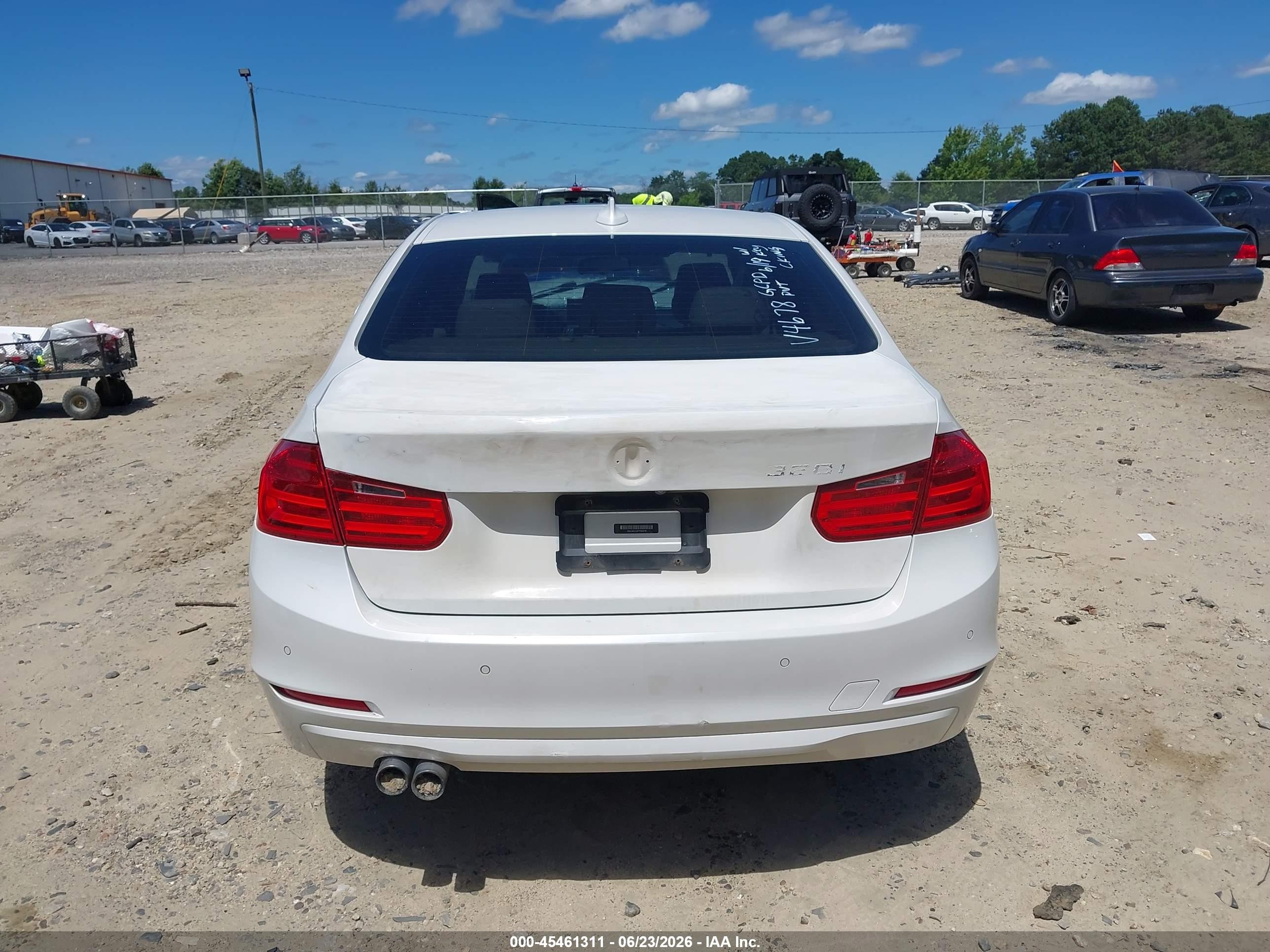 2015 Bmw 328i   White vin: WBA3A5C56FP604678