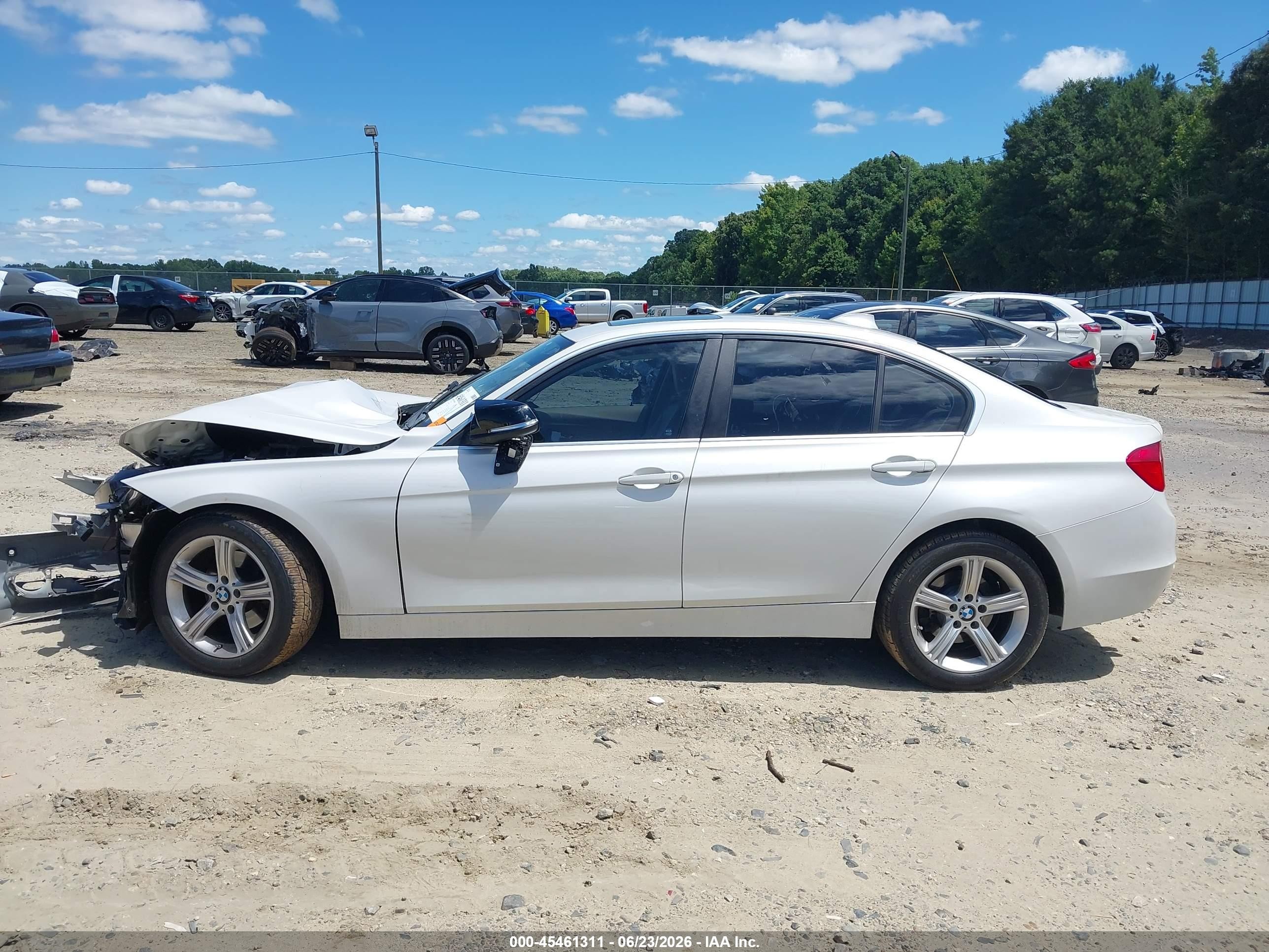 2015 Bmw 328i   White vin: WBA3A5C56FP604678