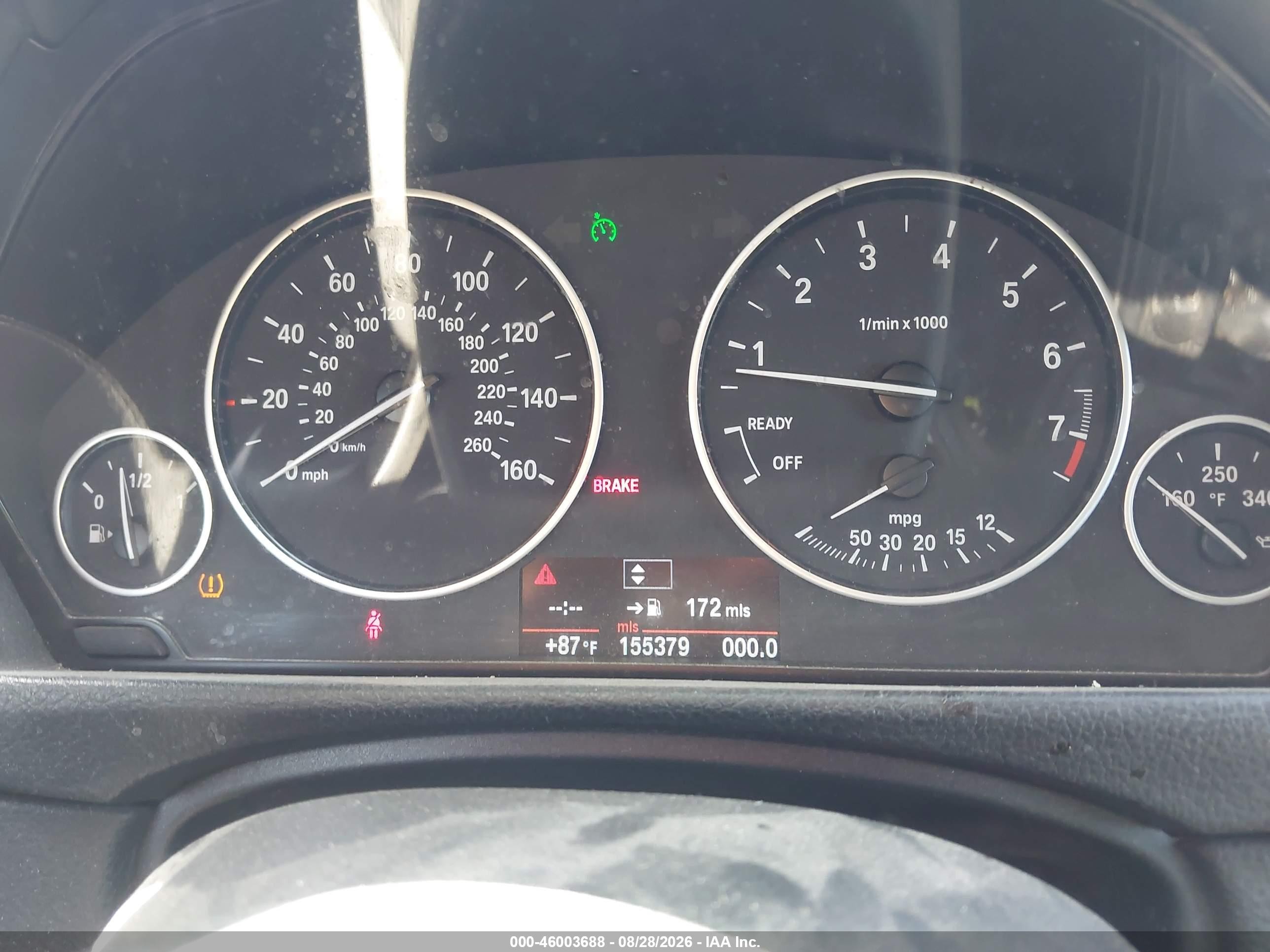 2013 Bmw 328i   Black vin: WBA3A5C57DF453398