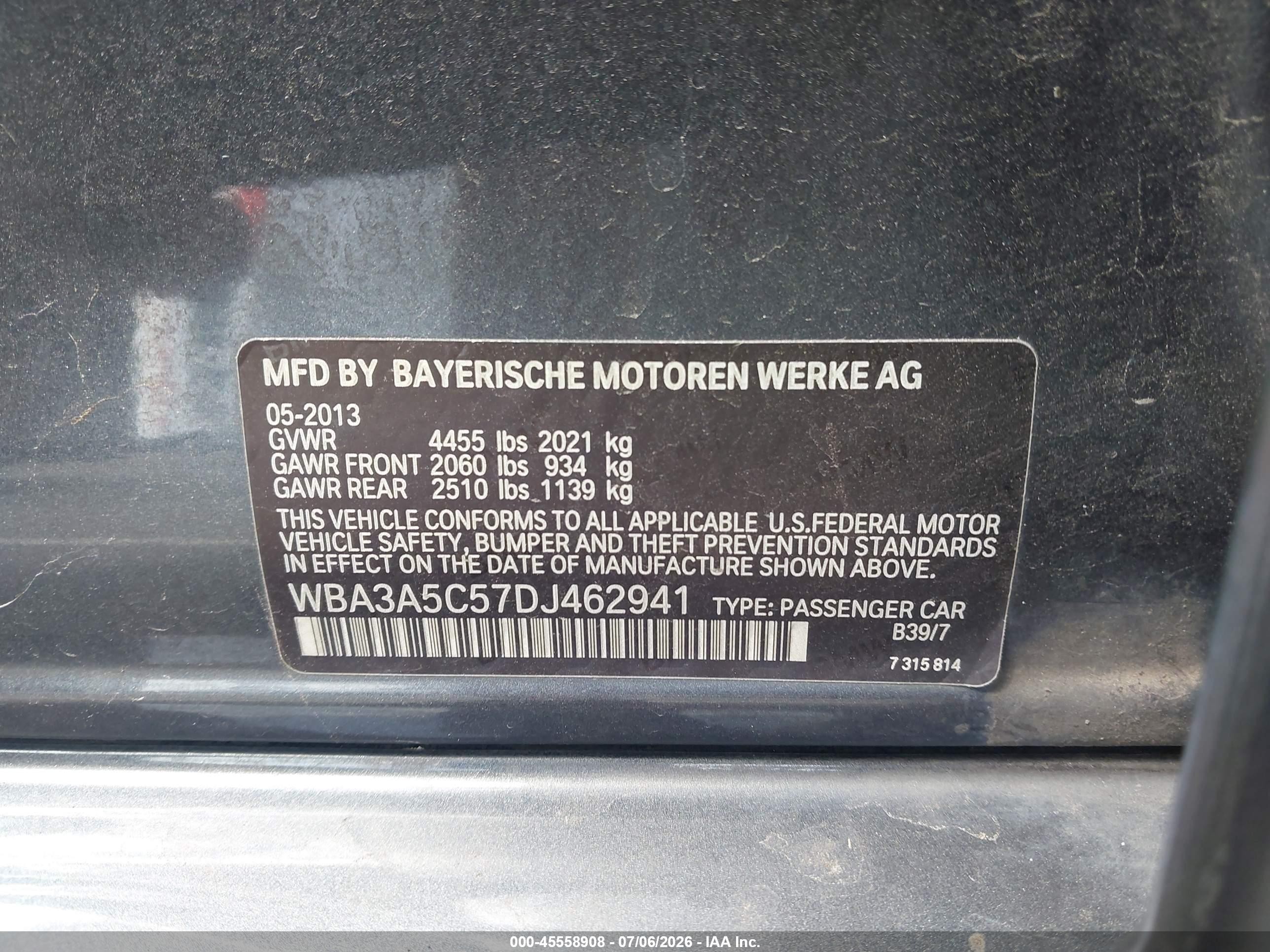 2013 Bmw 328i   Gray vin: WBA3A5C57DJ462941
