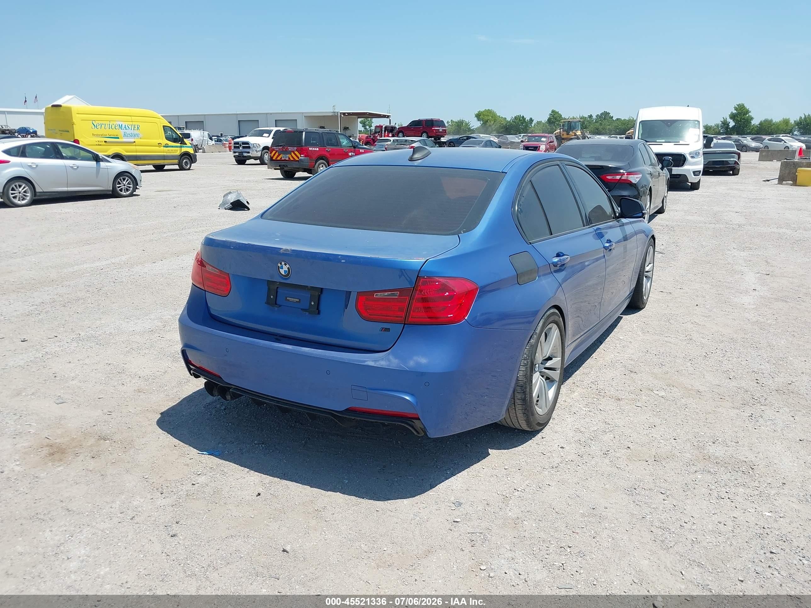 2014 Bmw 328i Blue vin: WBA3A5C57EJ584877