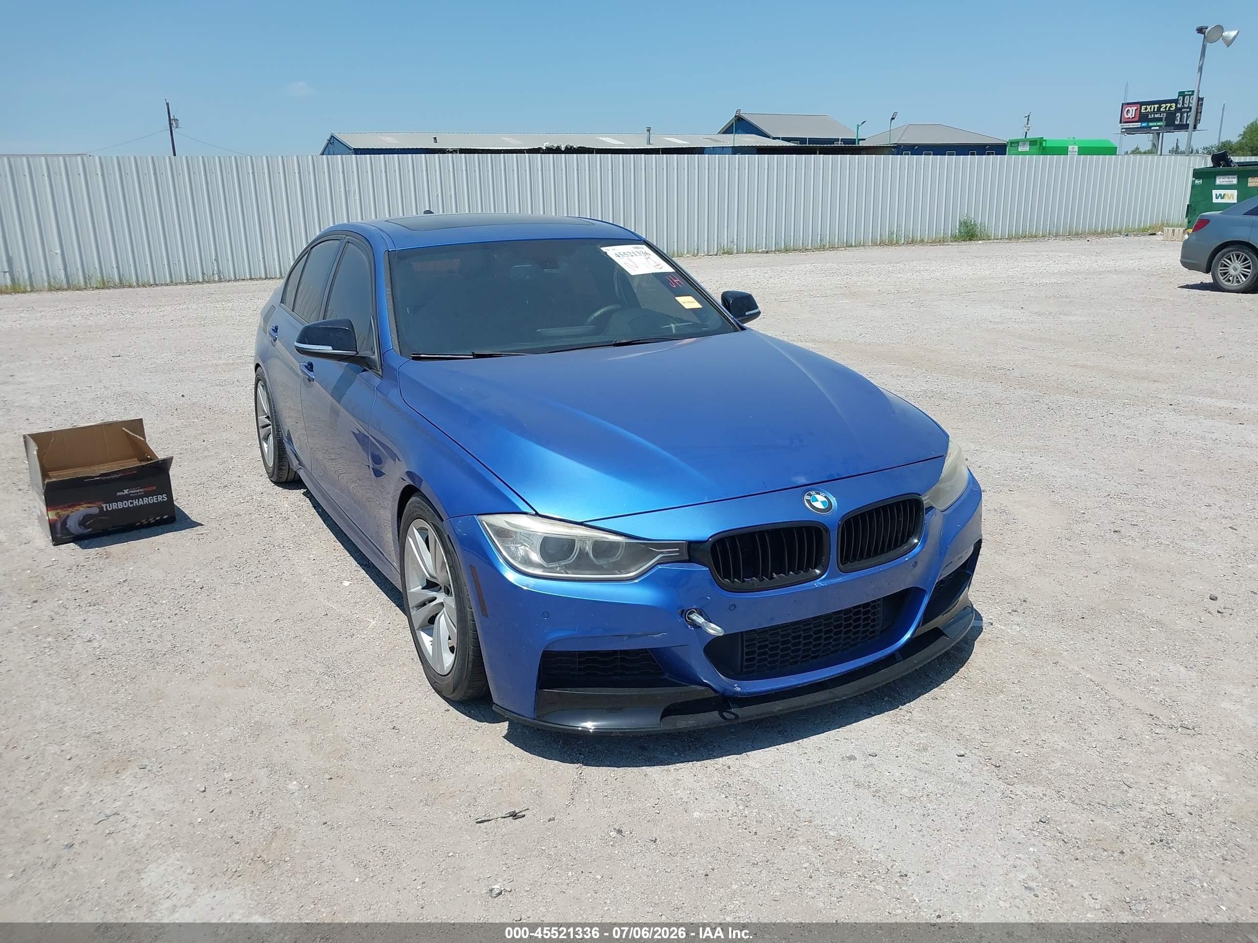 2014 Bmw 328i Blue vin: WBA3A5C57EJ584877